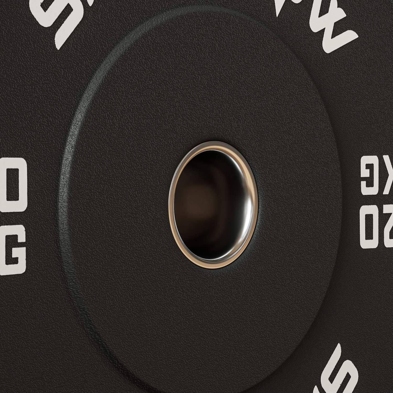Ett par 20 kg hantelvikter, svart, 50 mm hål