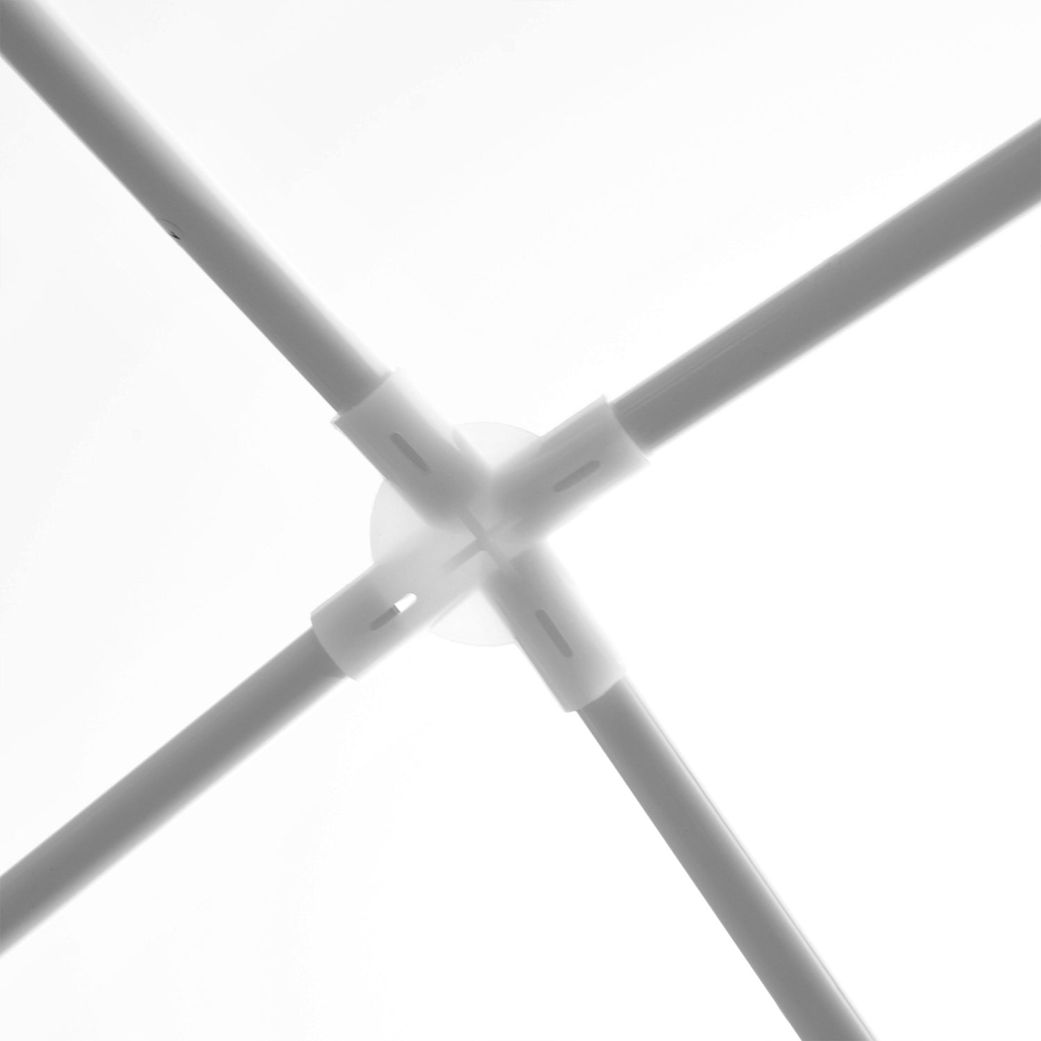 Festtält, 2,7x2,7M, Stabil Stålstomme, Vit Presenning