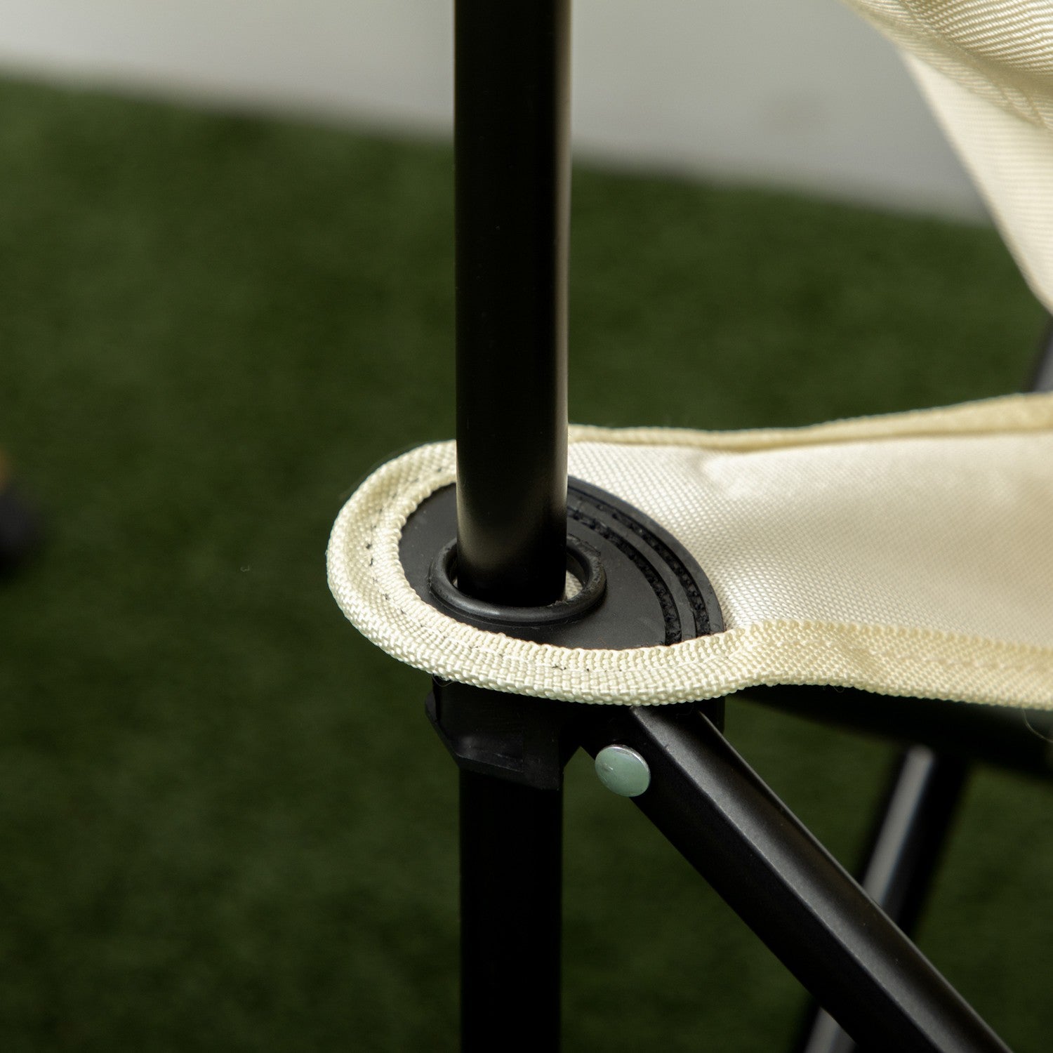 Fällbar campingstol med sidficka och bärväska