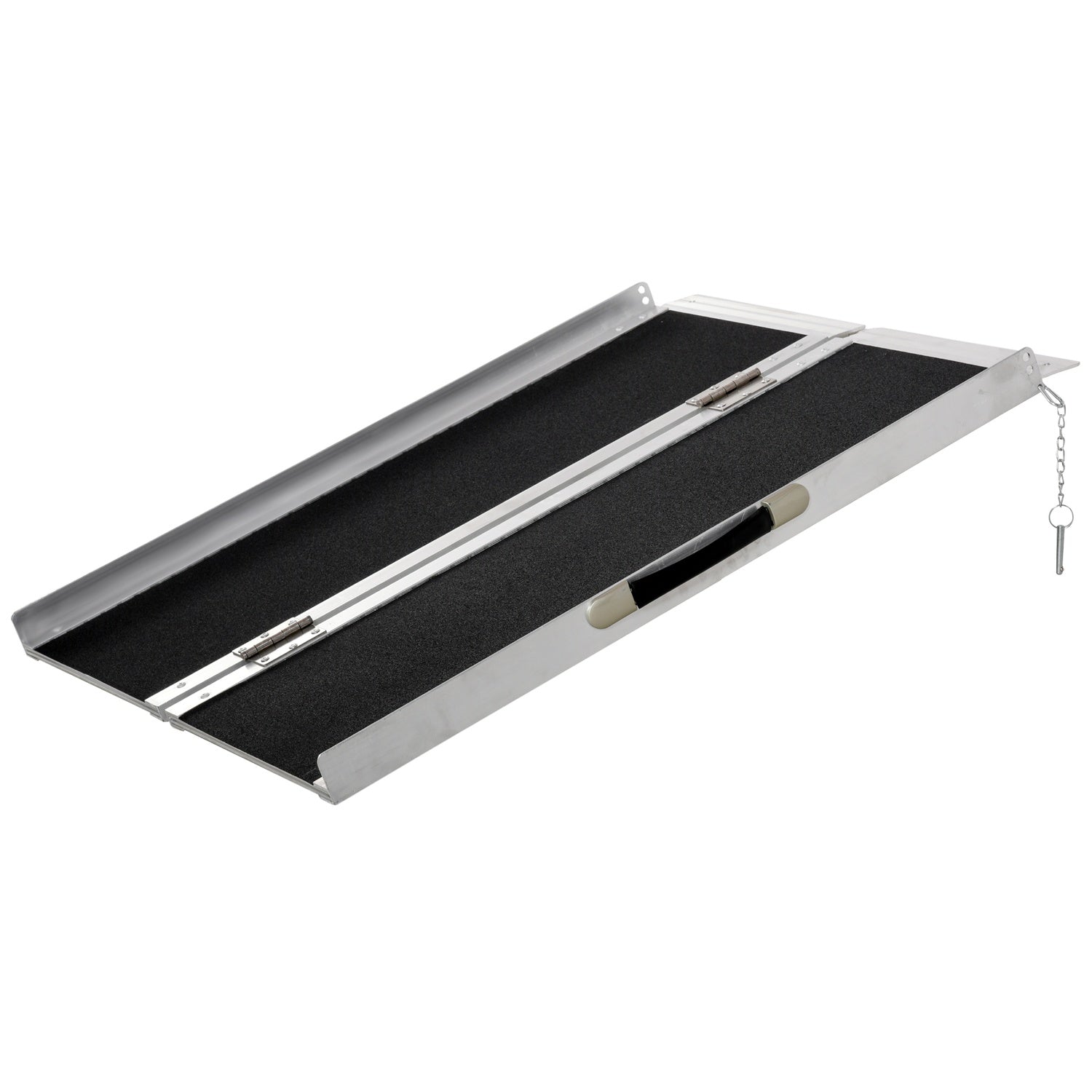 Fällbar rullstolsramp, kapacitet 270 kg, 93x73 cm