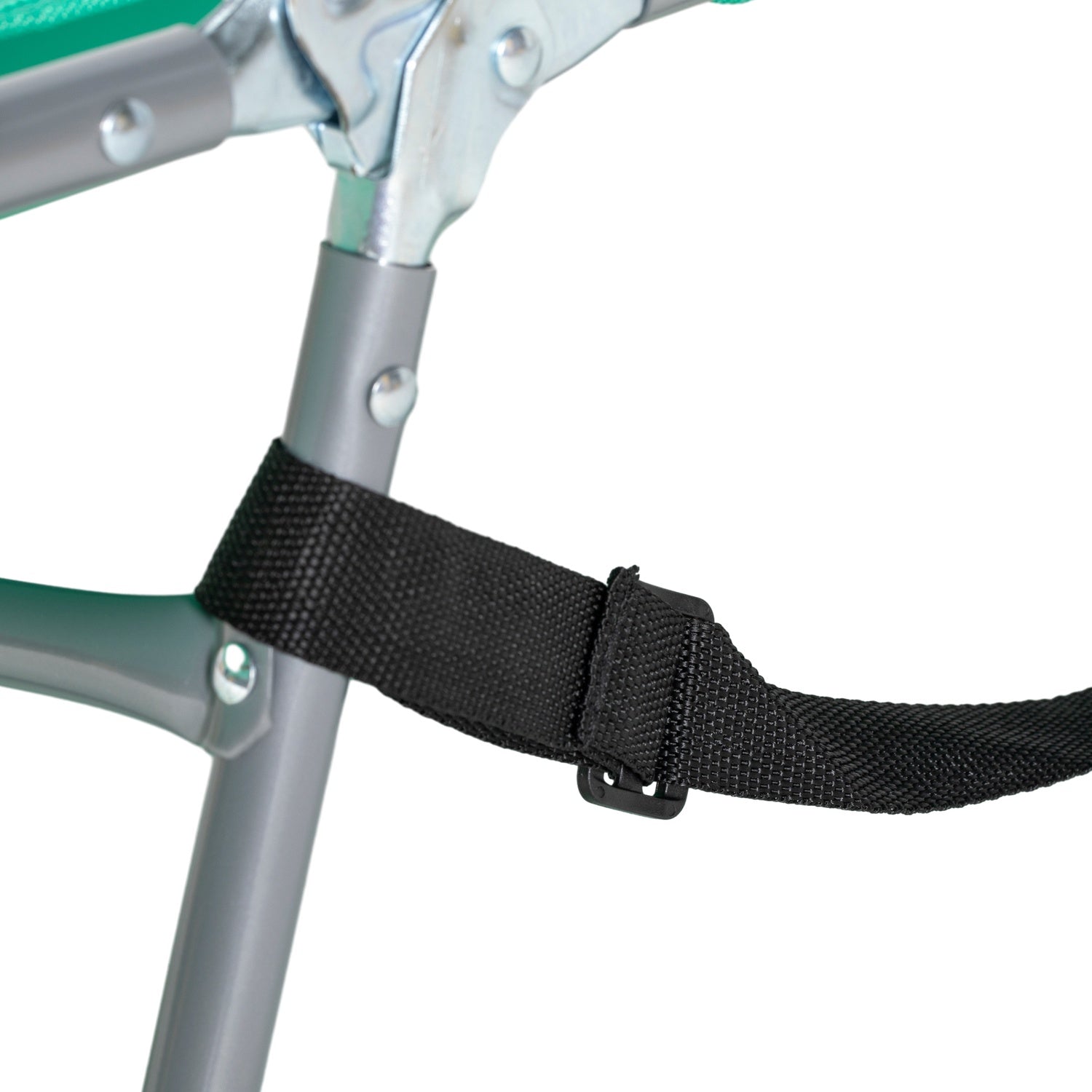 Fällbar trädgårdssolstol, 5-lägen, väderbeständig, grön