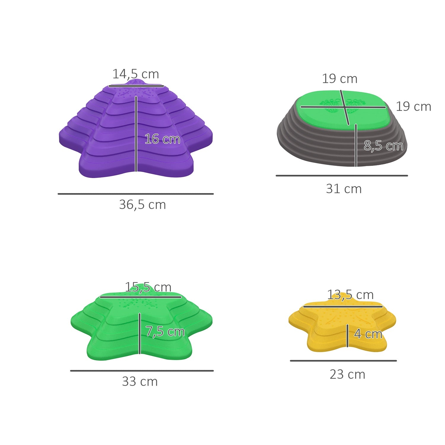 Balancing River Stones, 11 st Halkfria, upp till 80 kg