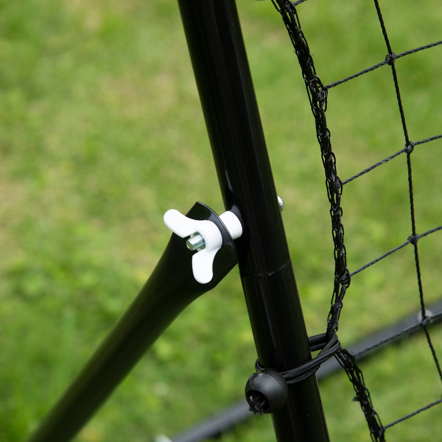 Football Rebounder Wall Net, Metall & PE, 96x80x96 cm
