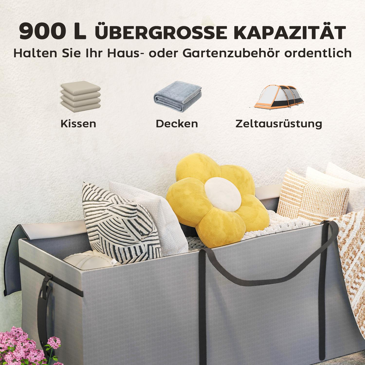 Vattentät 600D Oxford Cushion Storage Bag, 200x60x75cm