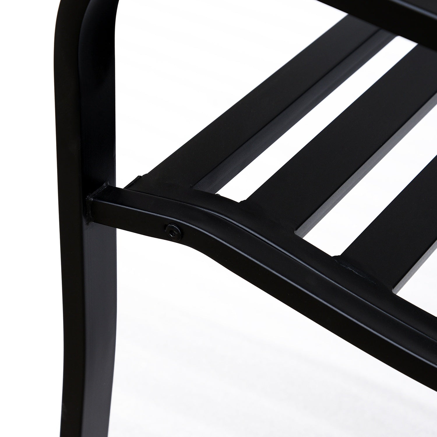 Garden Patio 3-sits stålbänk med armstöd