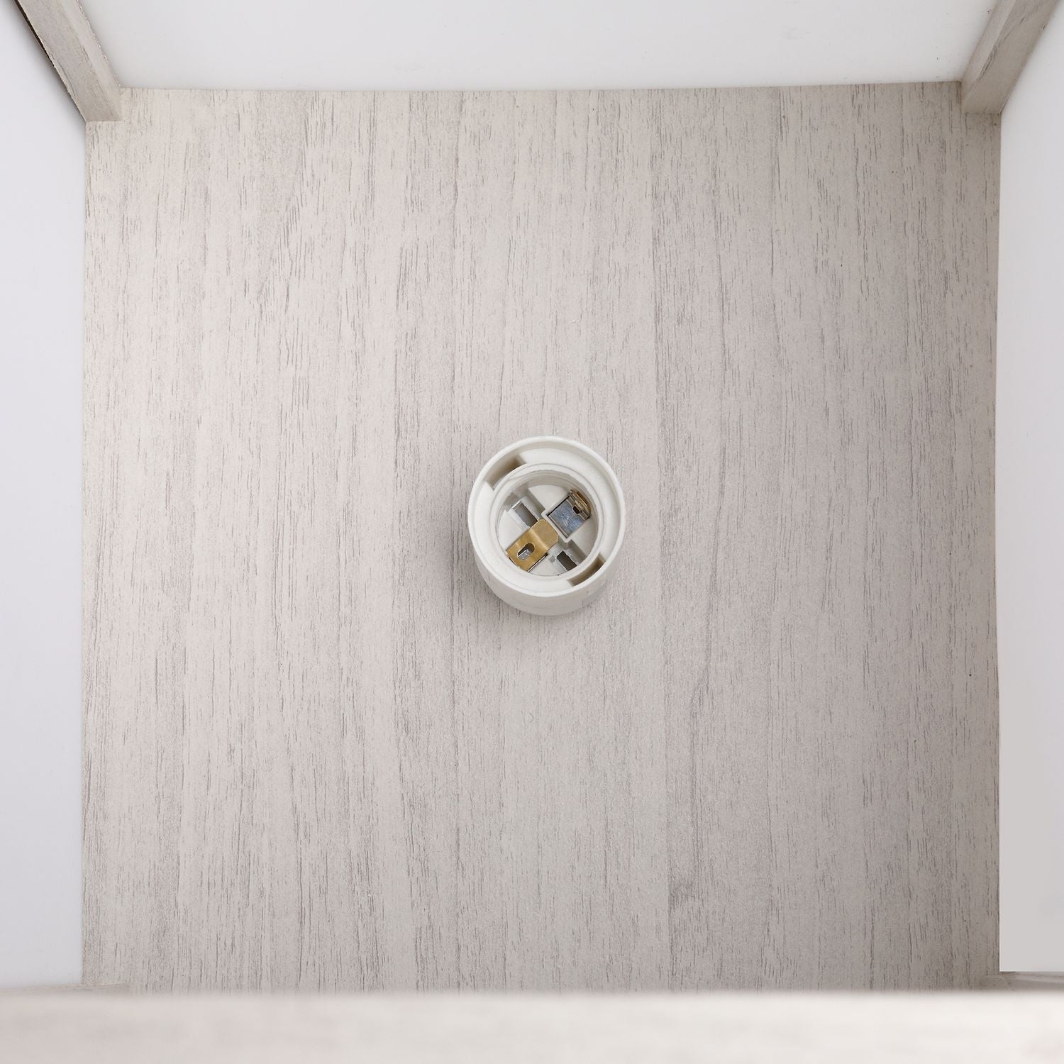 Golvlampa med hyllor – Ek och Vit, E27 40W, 160cm