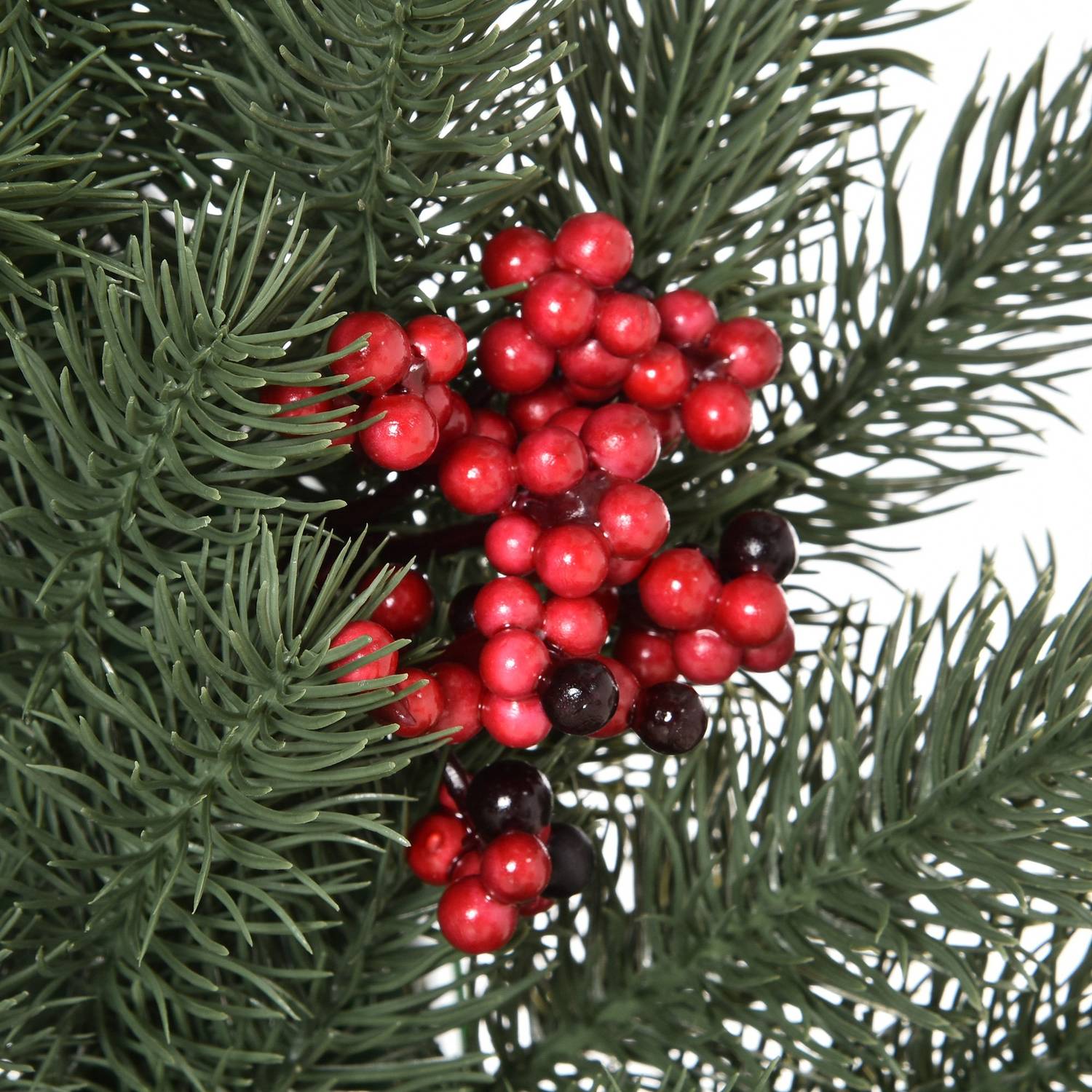 Julgransdörrkrans – 60 cm, grön med hängande ögla
