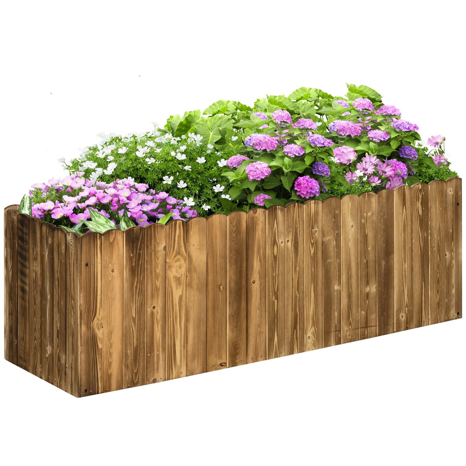 Granwood Upphöjd planteringslåda för örter, grönsaker, blommor – 120 x 40 x 40 cm