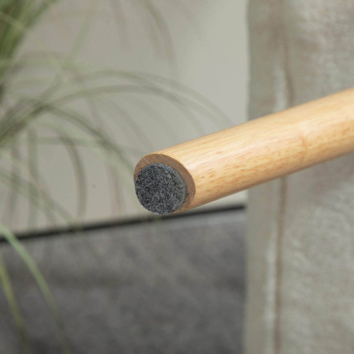 Gräddvit berberfleece fotpall, 120 kg lastkapacitet