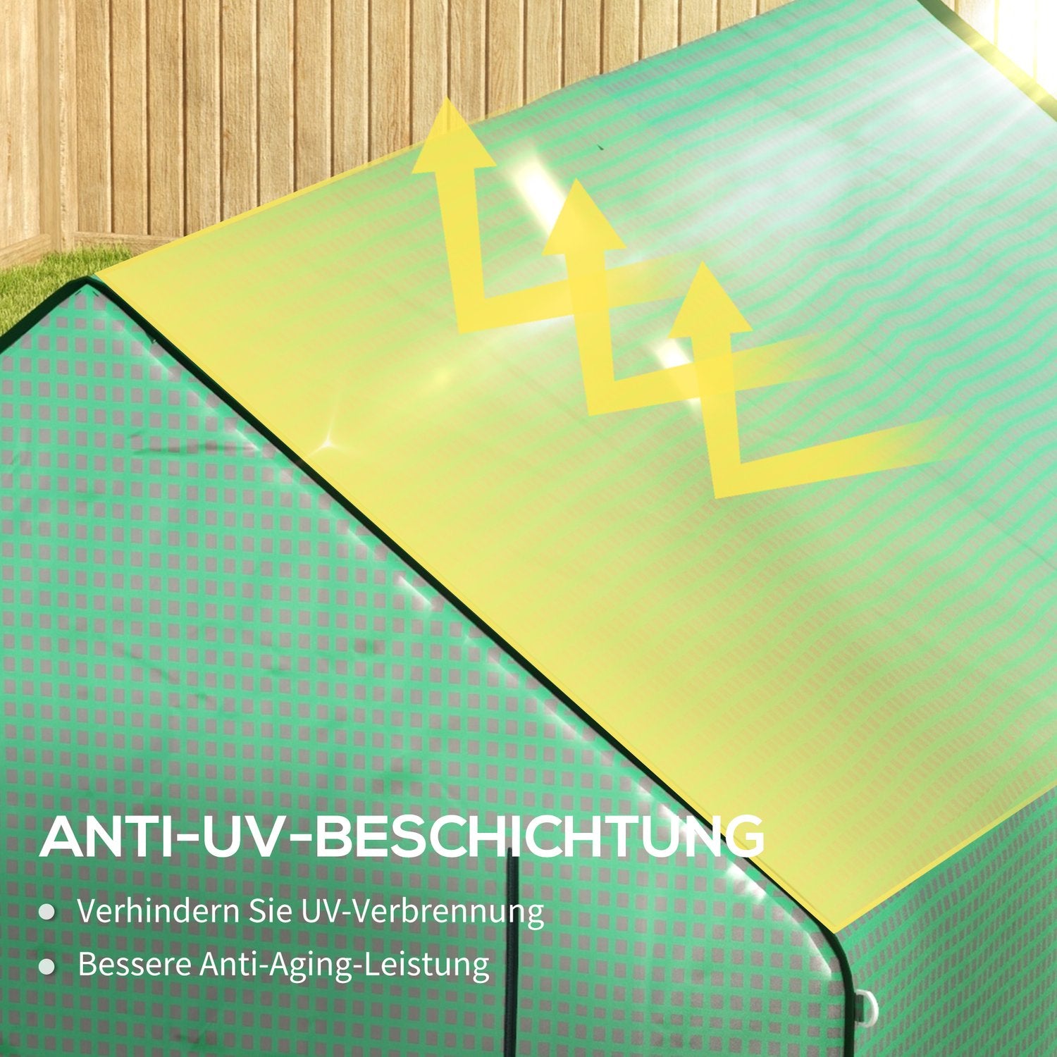 Greenhouse PE Film Cover, UV-skydd, 140x213x190 cm