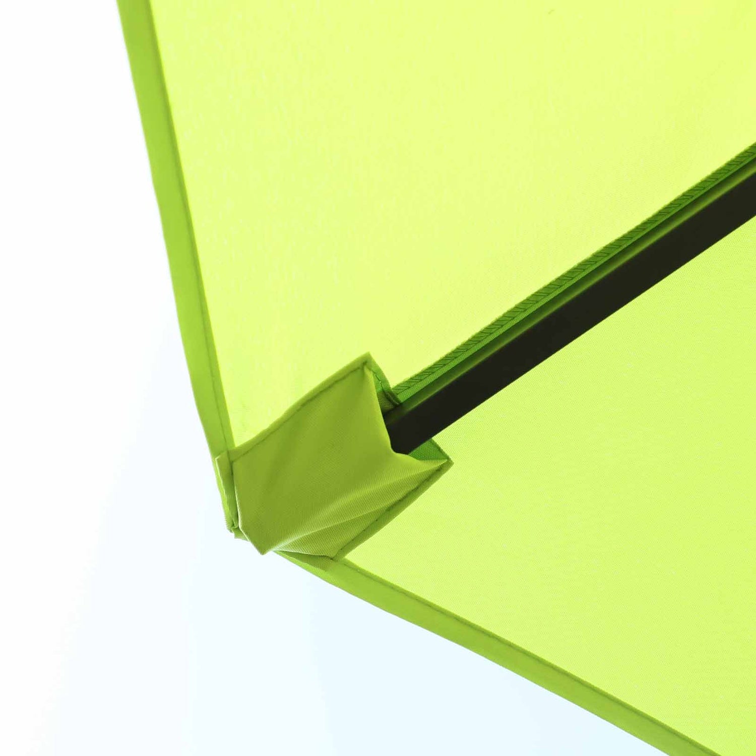 Grönt Dubbelt Parasoll Trädgårdsparaply, Handvev, Oval 460x270 Cm