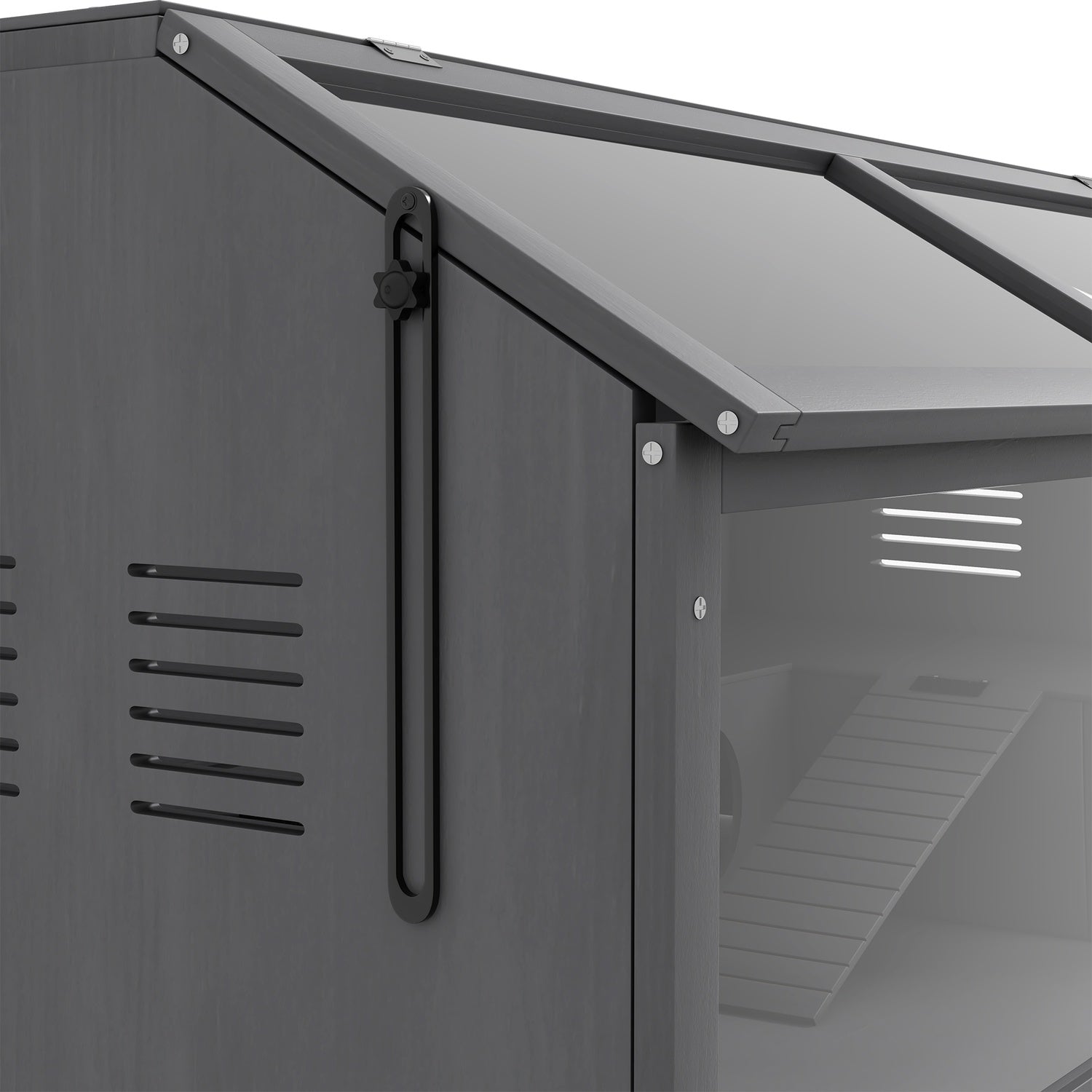 Hamsterbur i trä, 100cm med bro och stege