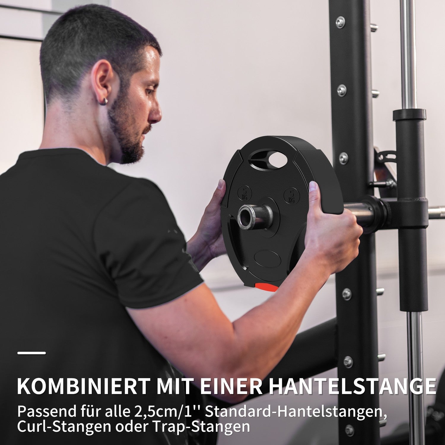 Hantelviktssats, 2 x 2,5 kg/5 kg, 2,5 cm Bar kompatibel