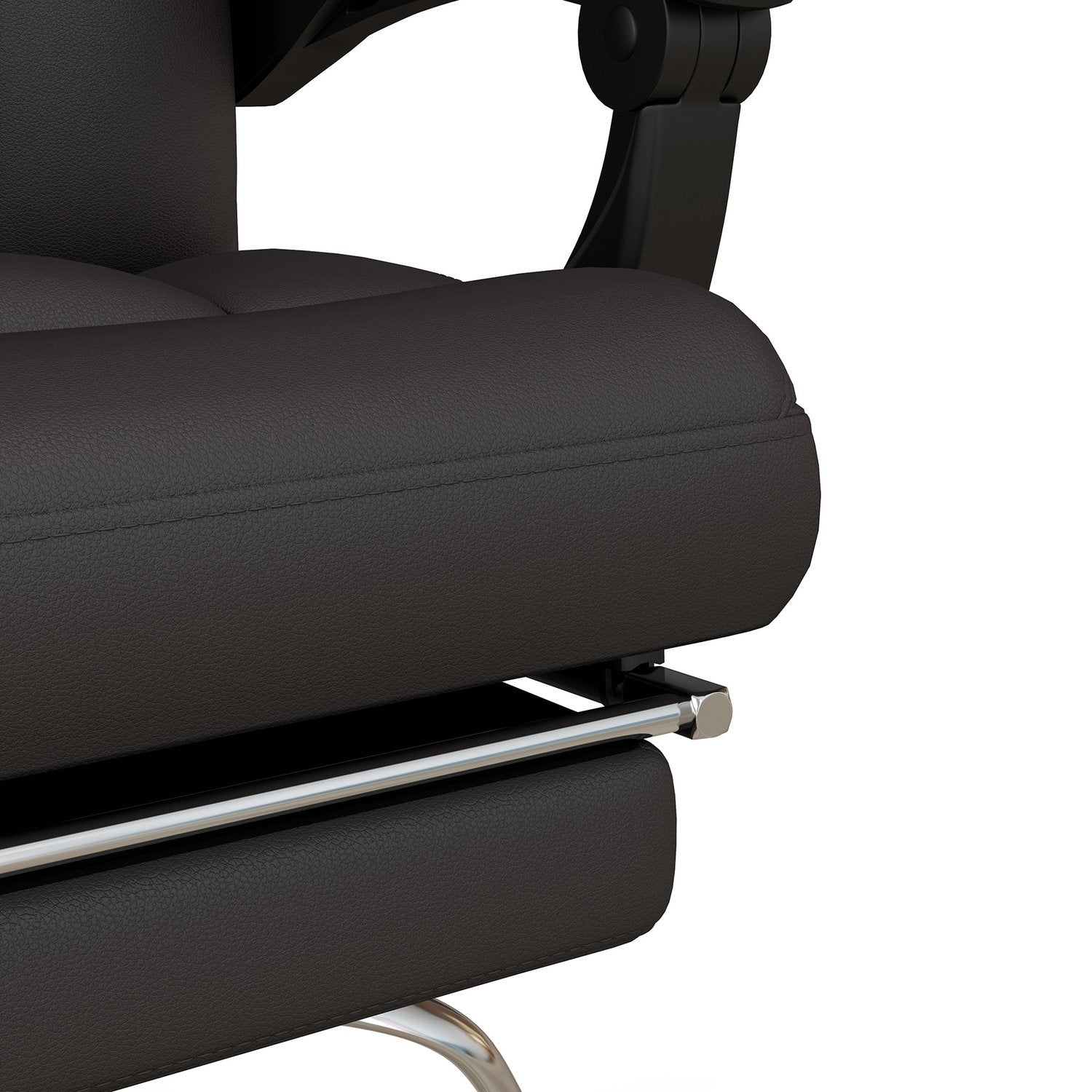 Ergonomisk brun kontorsstol med massage, 120 kg kapacitet