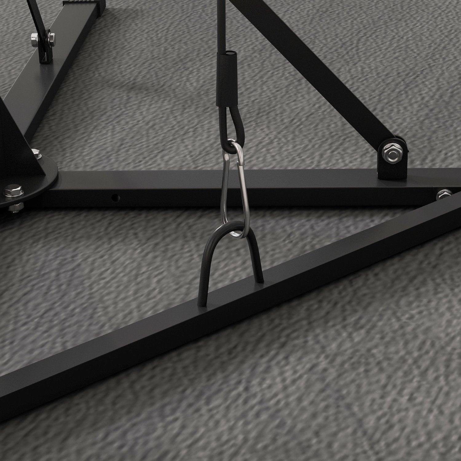 Höjdjusterbart ställ för boxningssäck i stål, fristående