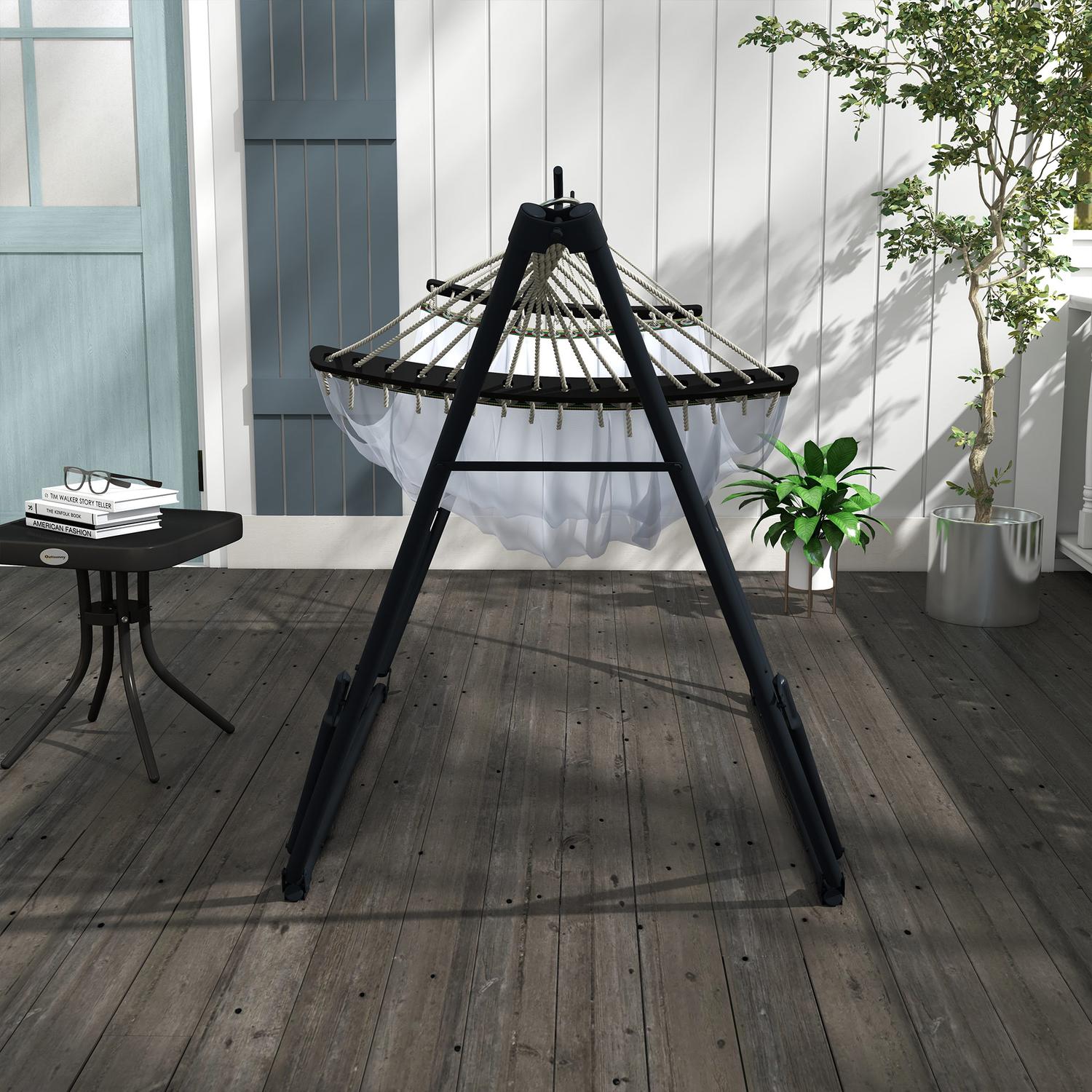 Hängmattor av stål med hängmatta, kapacitet 120 kg