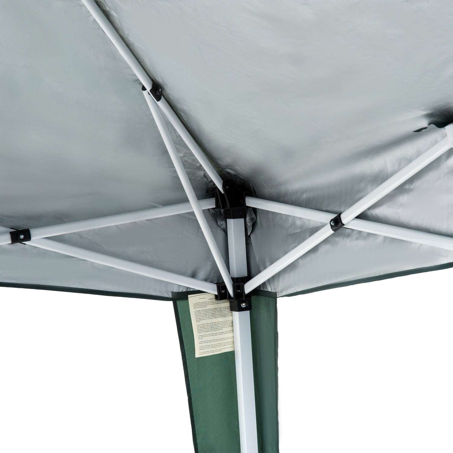 Grönt stål hopfällbart paviljongtält med bärväska 2,4x2,4M