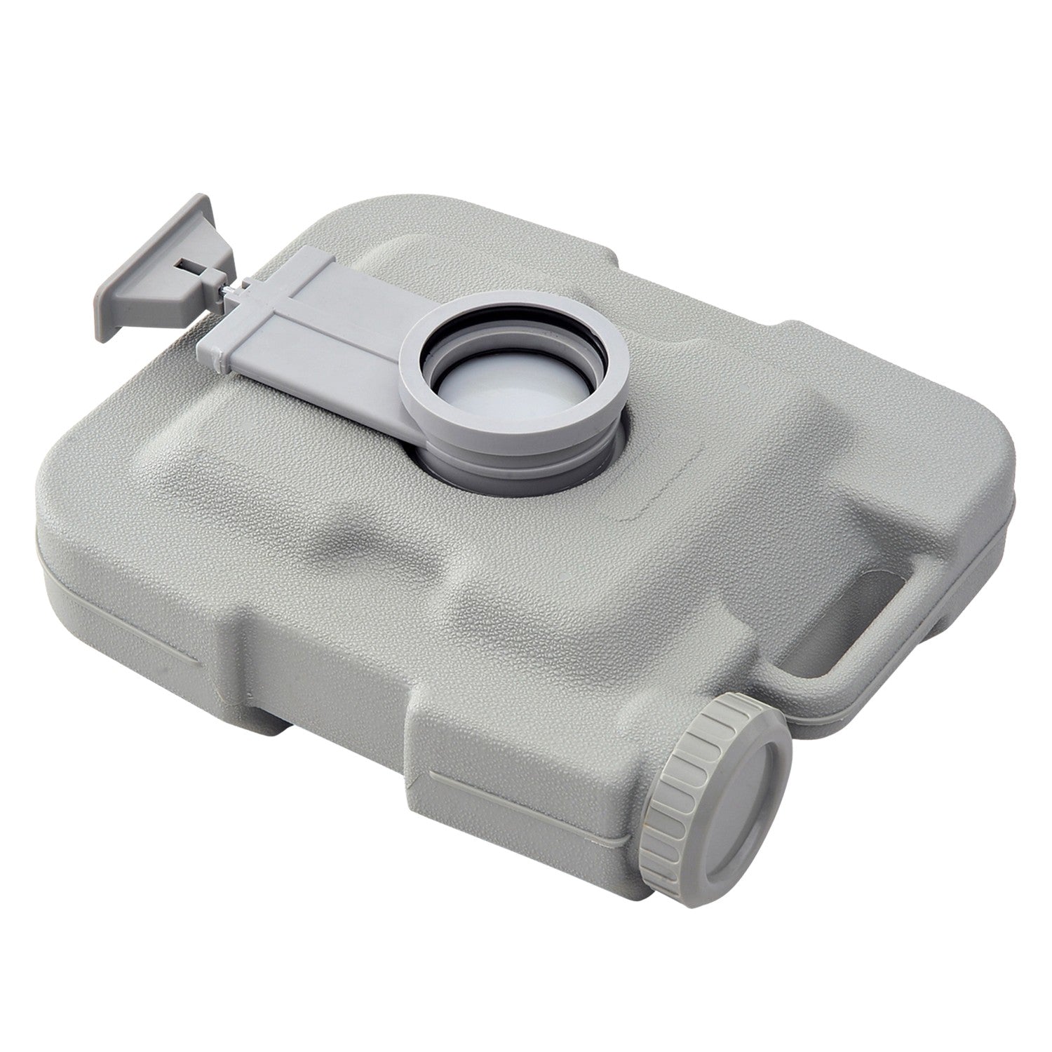 Hopfällbar campingtoalett, 200kg Kapacitet, 10L, Grå