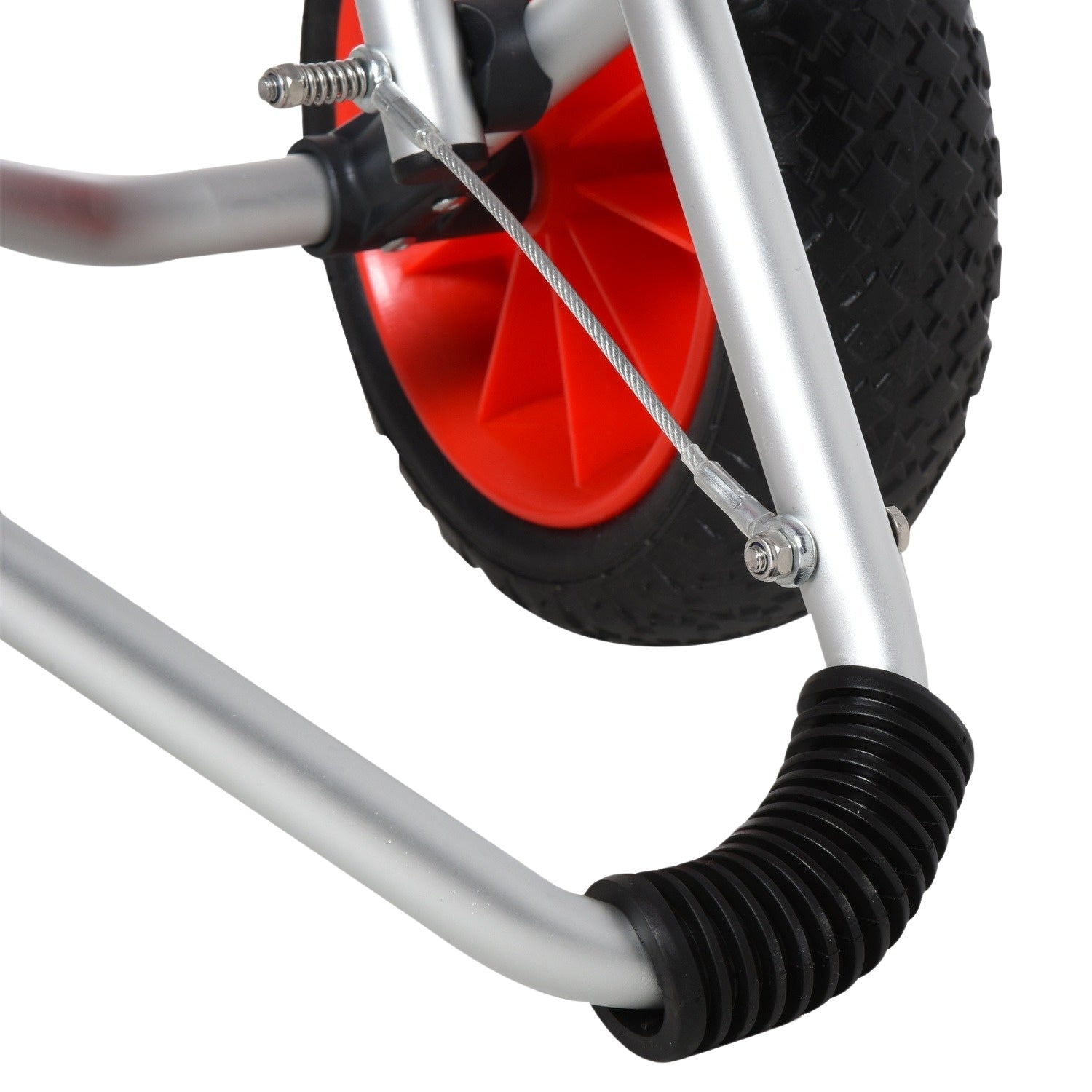 Hopfällbar kajakvagn i aluminium med PU-däck, 75 kg kapacitet