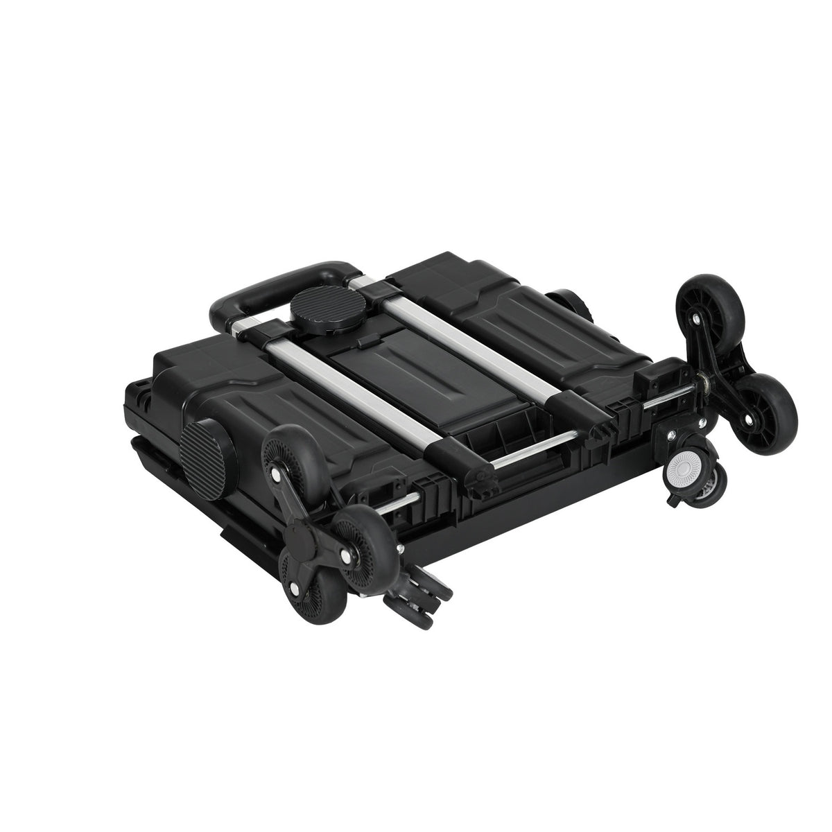 Skládací nákupní vozík, nosnost 80 kg, pro výstup po schodech
