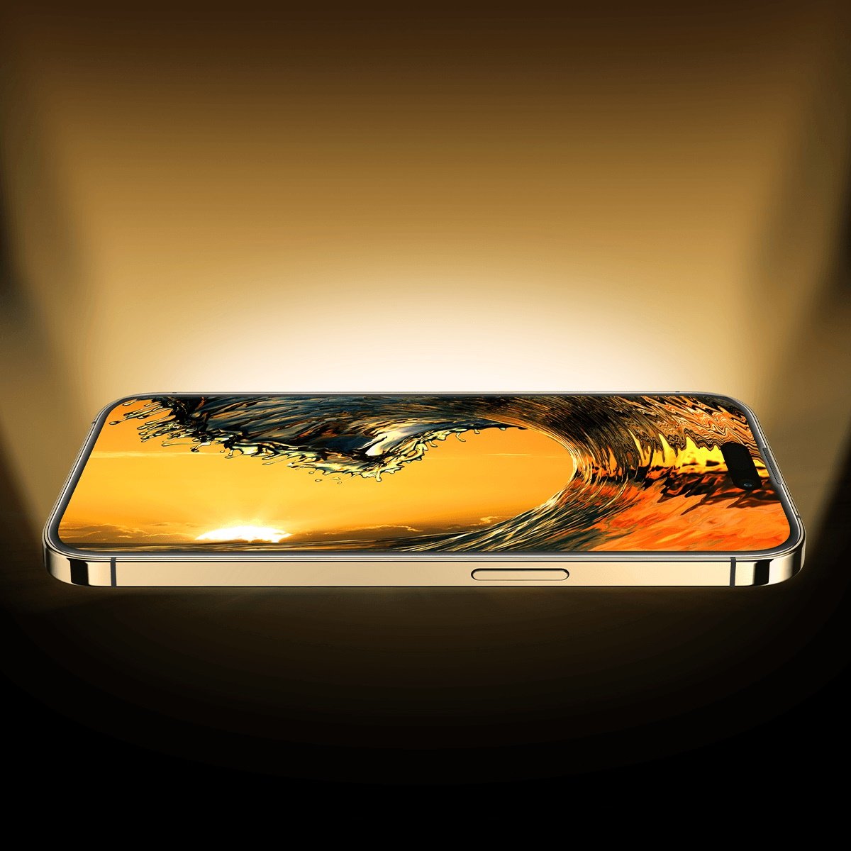 Härdat glas för iPhone 14 Pro med högtalarskydd 0,4mm SET