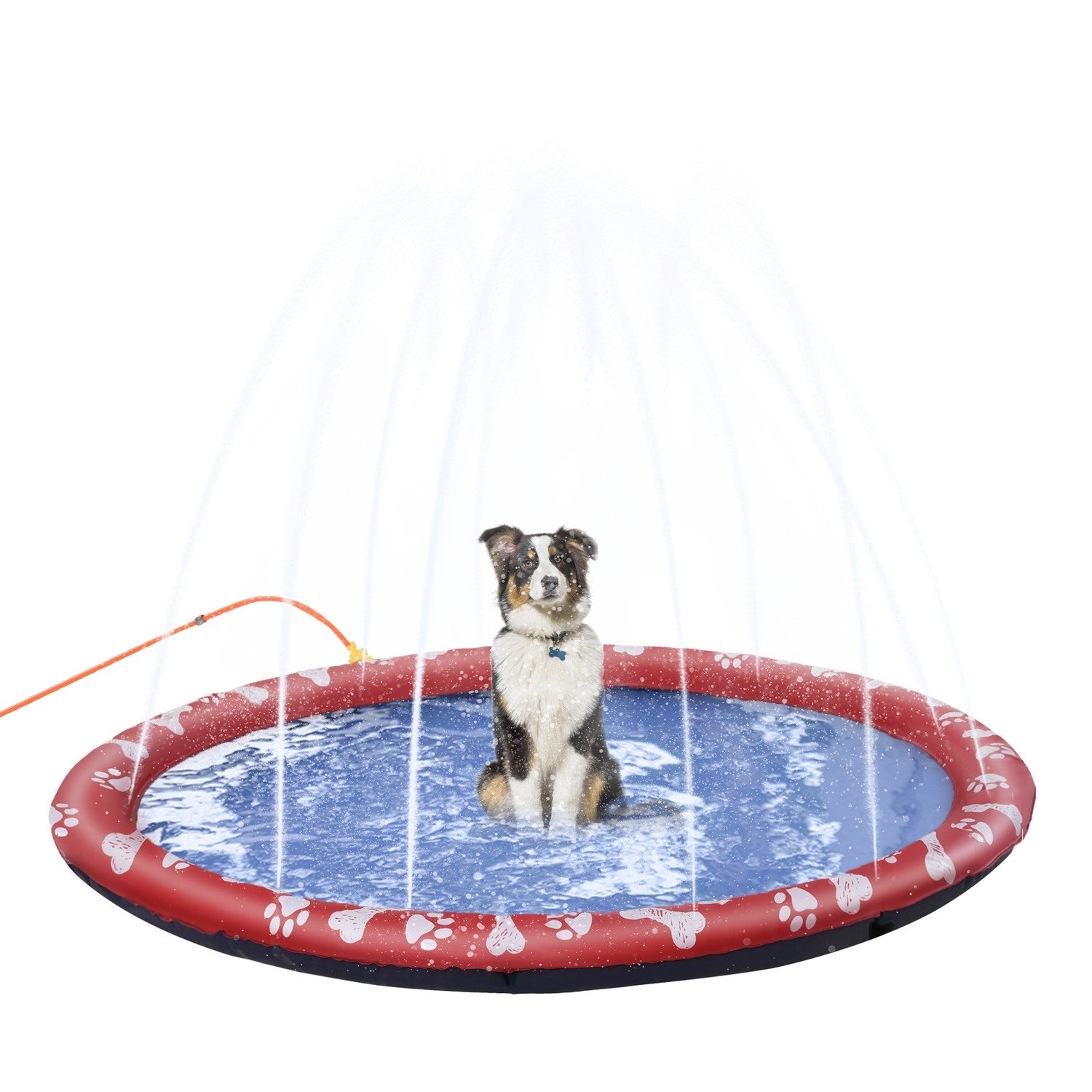 Hundpool, 170 cm vattenmatta, halkfri för trädgård