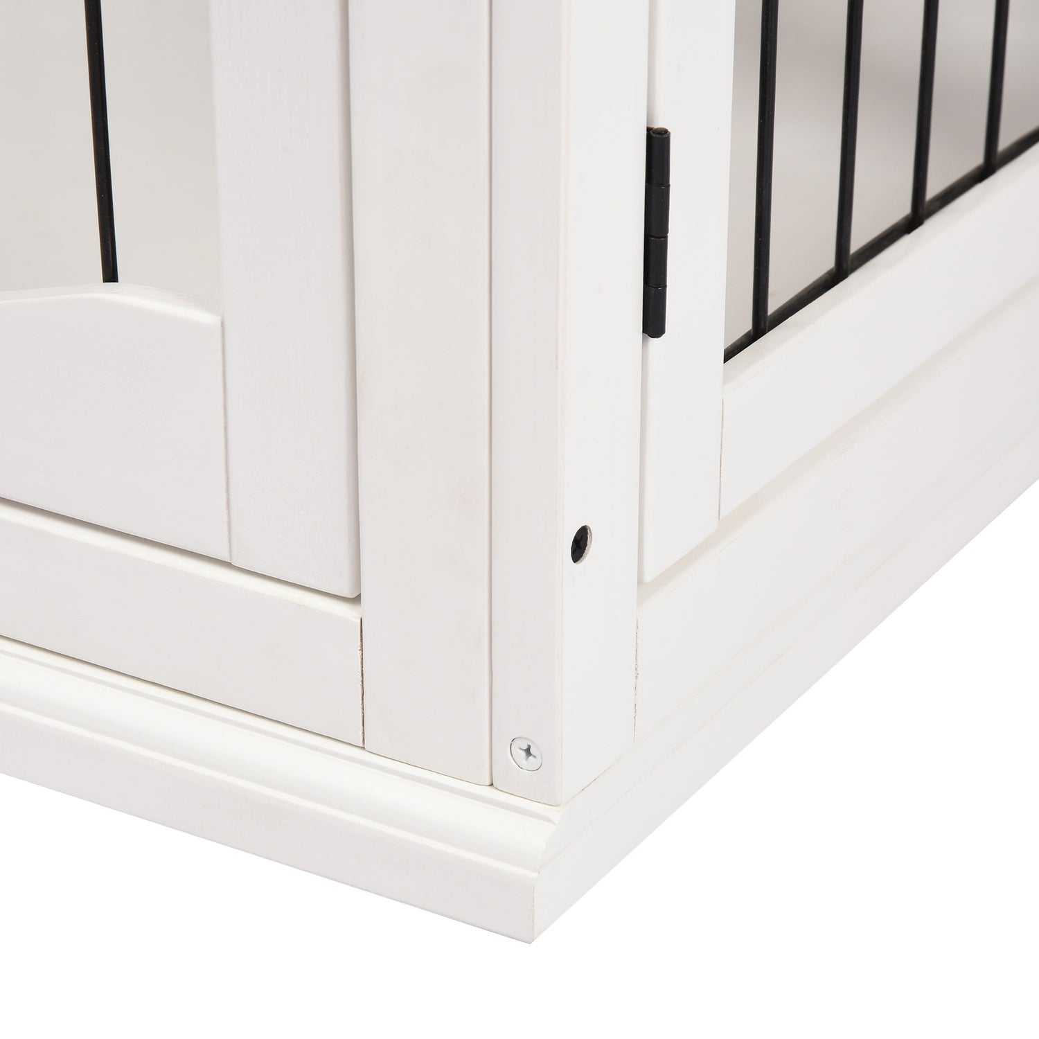 Liten hund hundkennel, inomhusbur, vit 81x58,5x66 cm