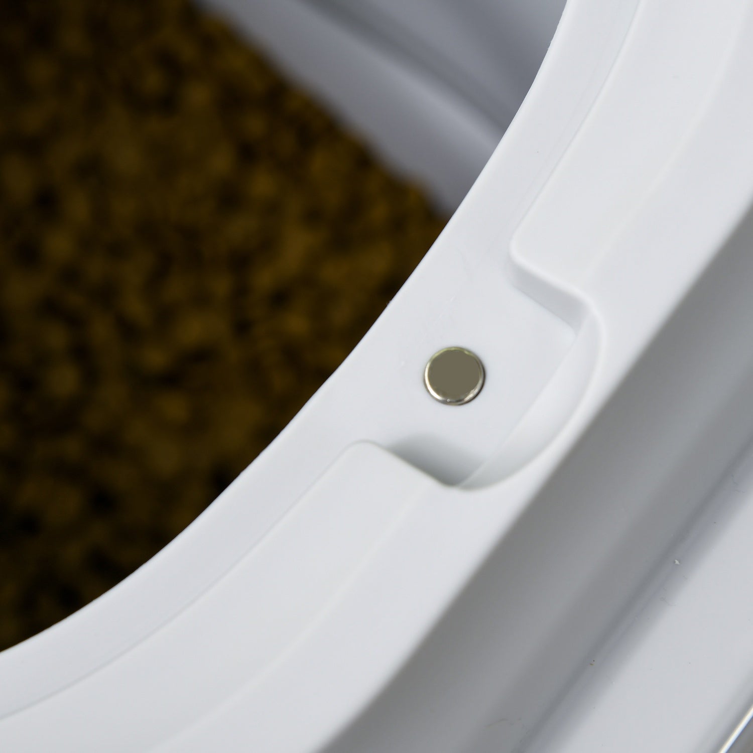 Hundmatsbehållare, 25L, hopfällbar med hjul och lock