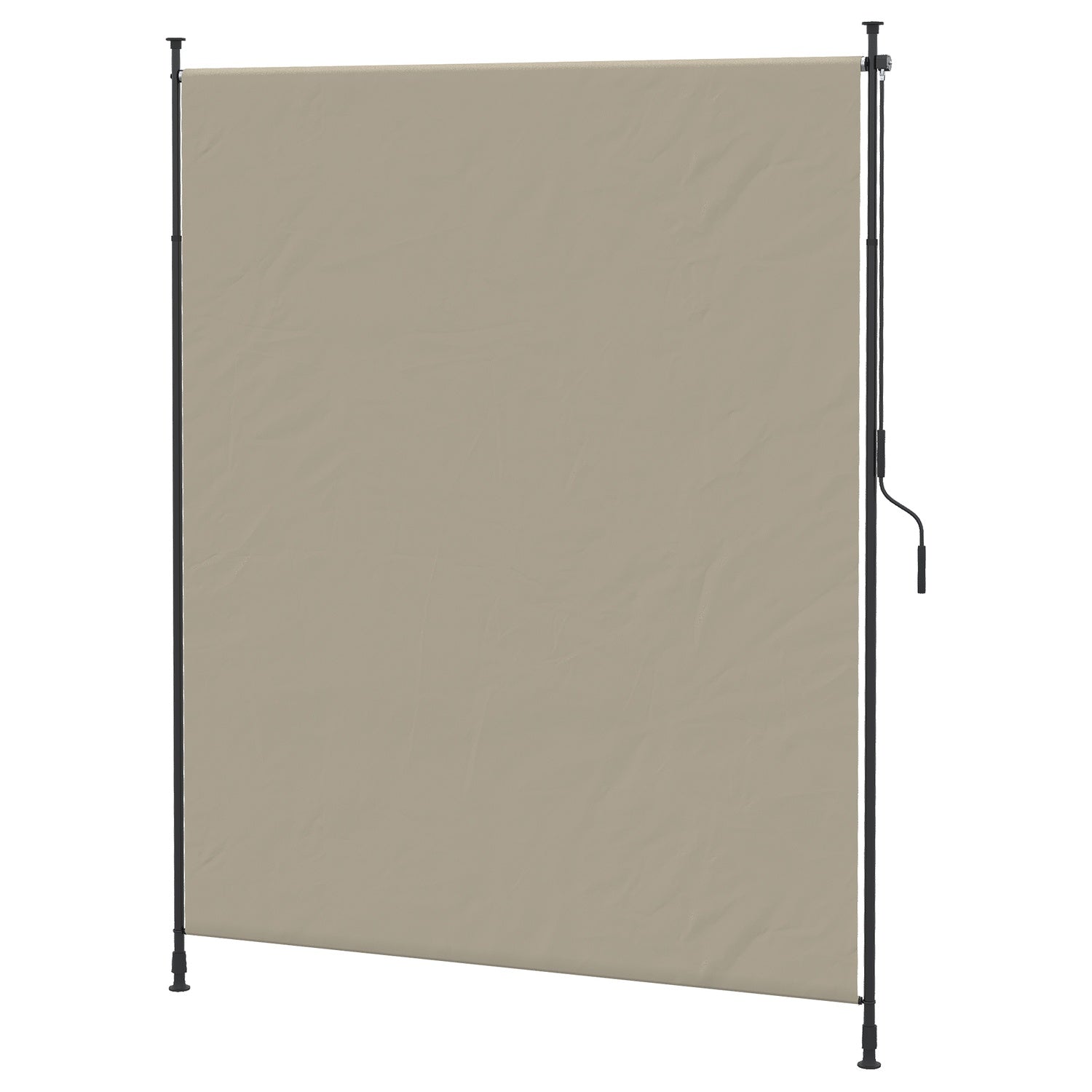 Infällbar vertikal markis, 200x292 cm, sandfärg