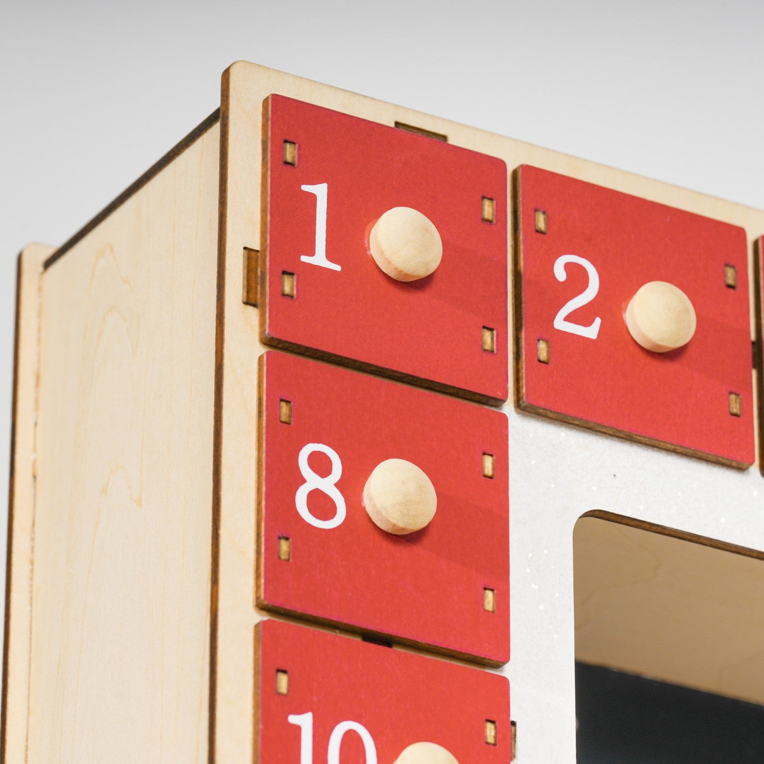 Juladventskalender med LED-ljus, 24 gör-det-själv-fack