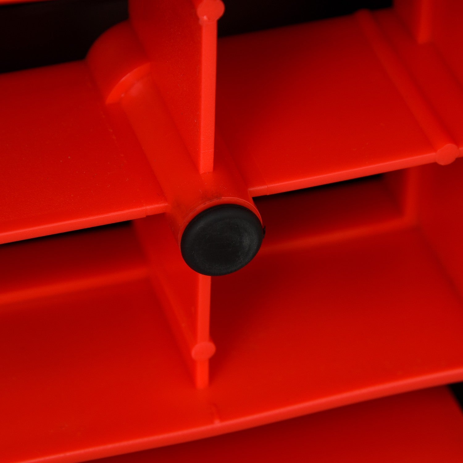 Justerbar Aerobic Stepper – 2 nivåer, 10/20 cm, svart/grå/röd