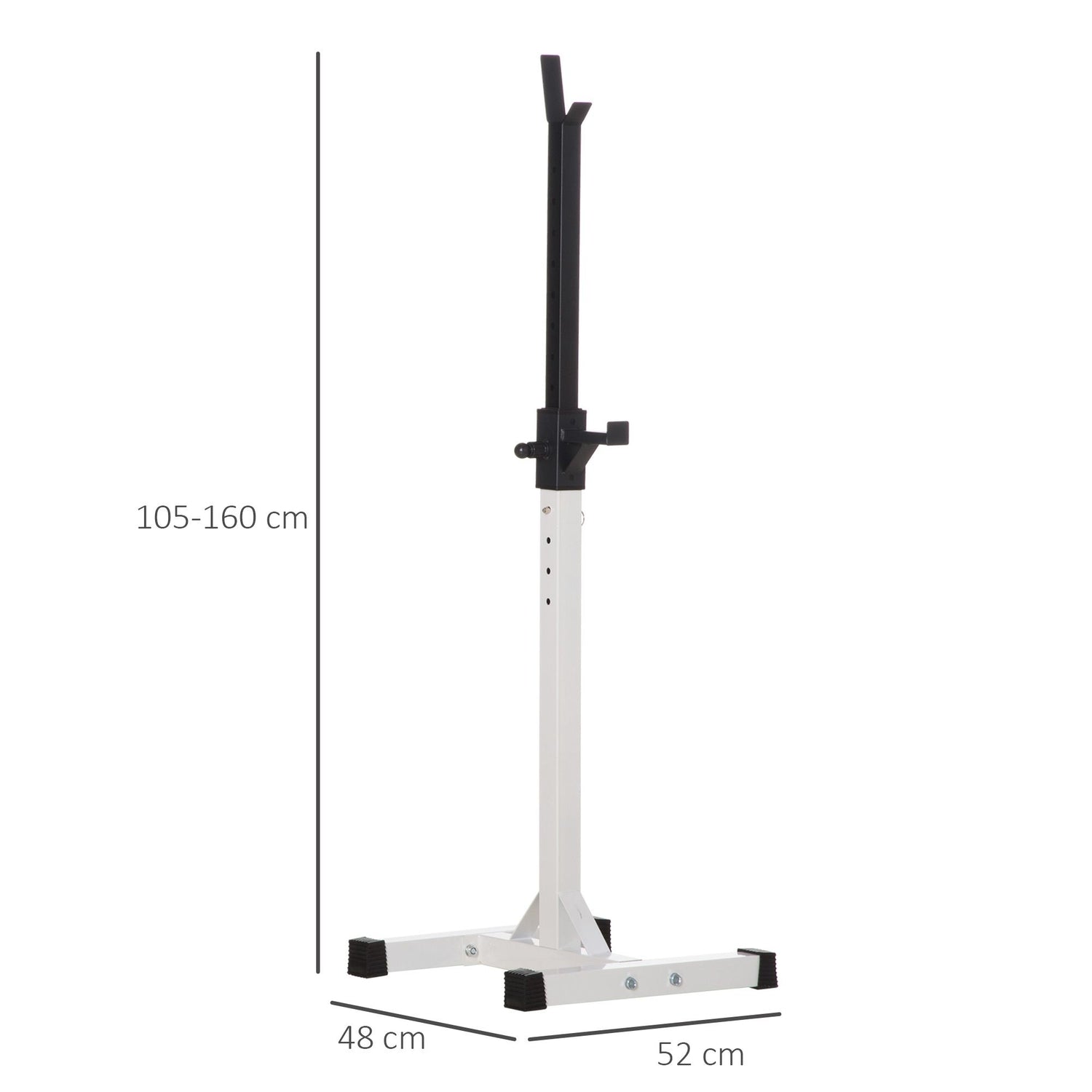 Justerbar hantel- och skivstångsställ, 105-160 cm, 150 kg Kapacitet