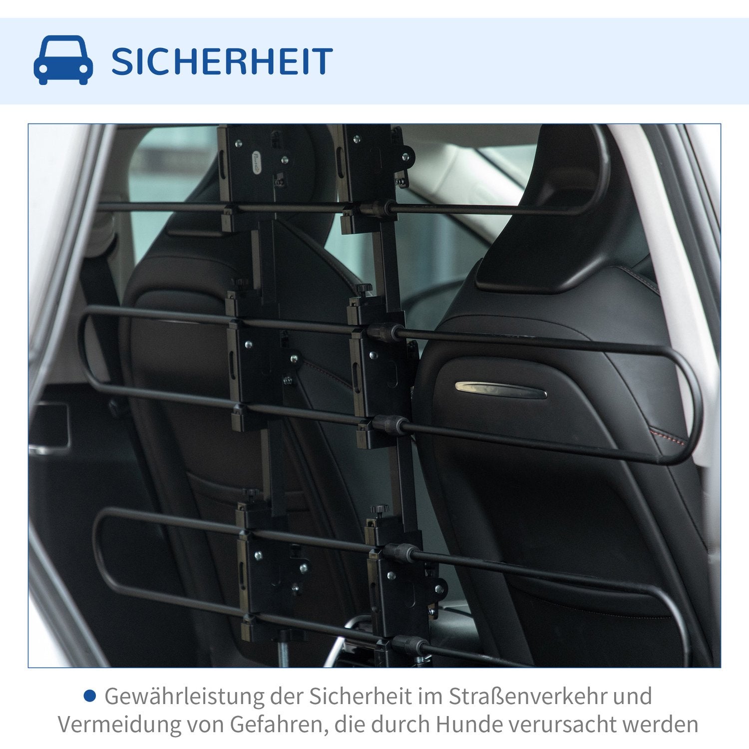 Justerbar universal avdelare för bilkoffertar, stål, 89-150X76-124 cm