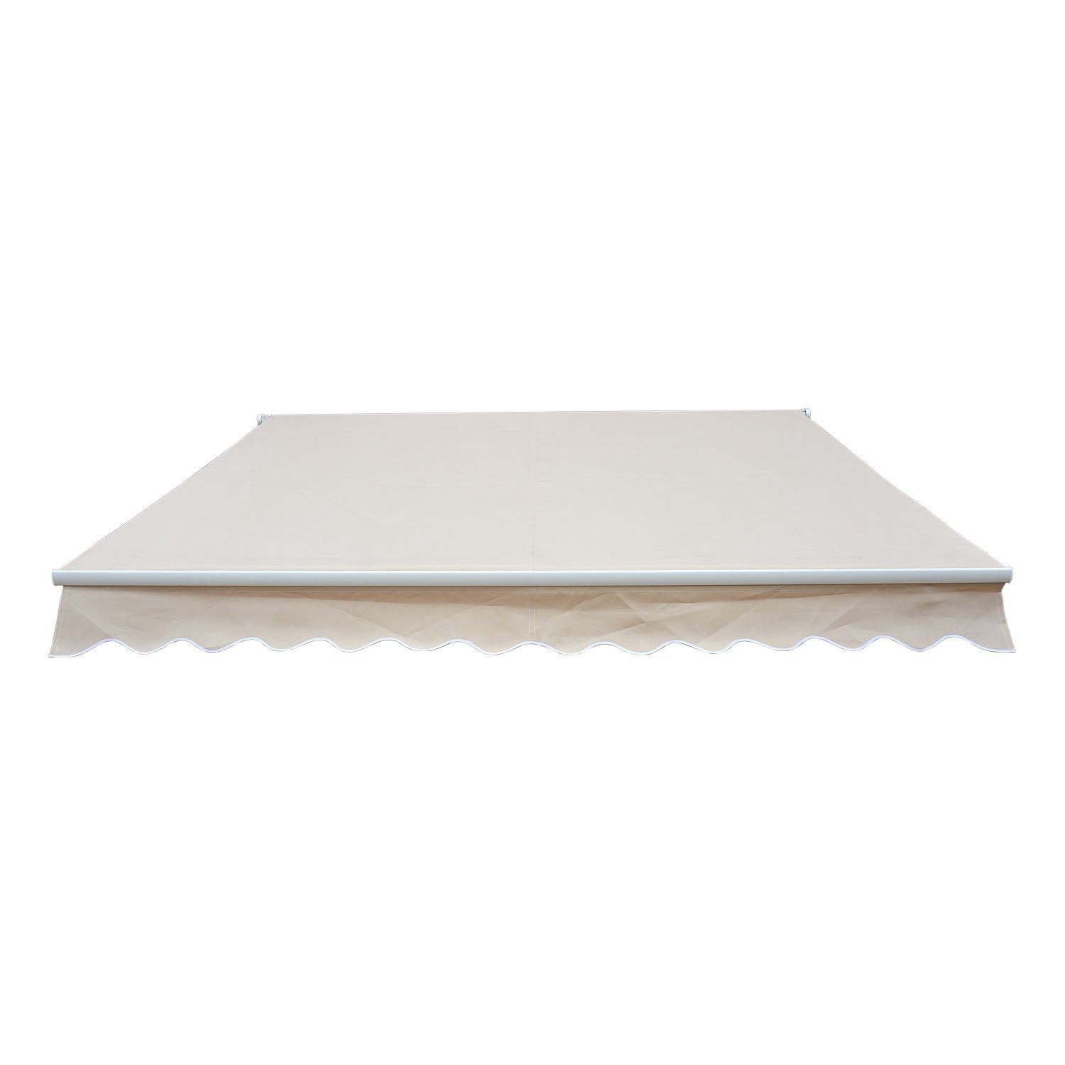 Justerbar uteplatsmarkis, 4,5 x 3m, beige, med vev