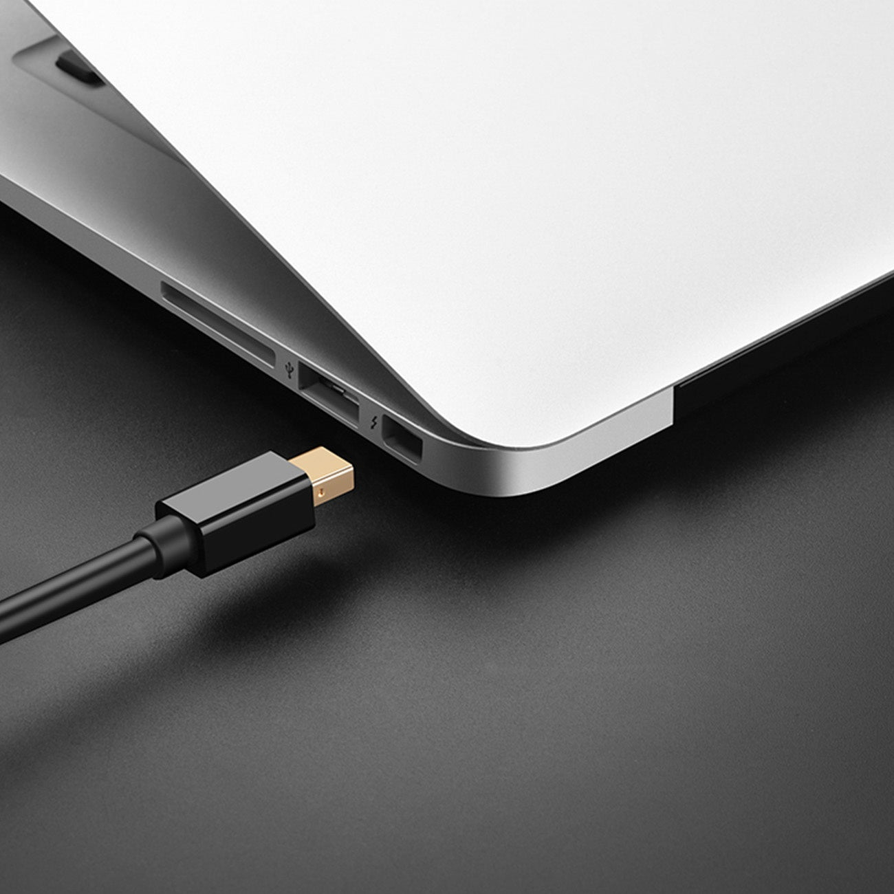 Kabel Mini DisplayPort - DisplayPort 2K 4K 1,5m svart