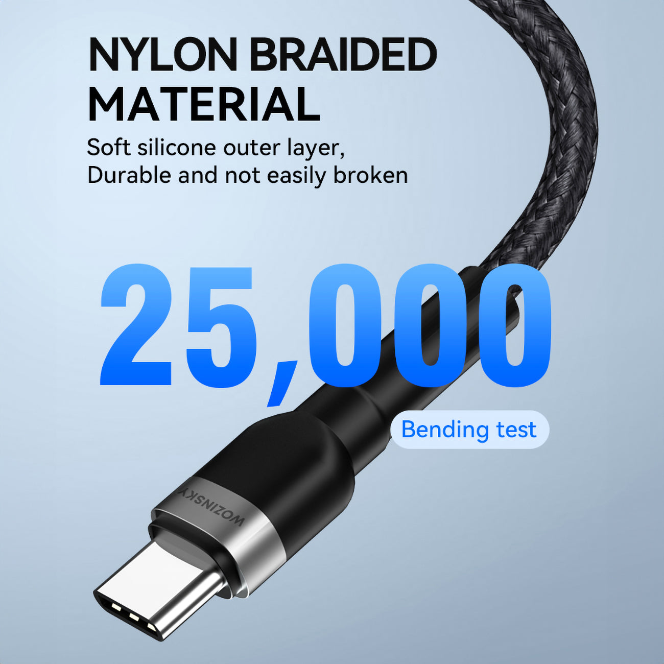 Kabel för iPhone USB-C - Lightning PD 30W 2m svart