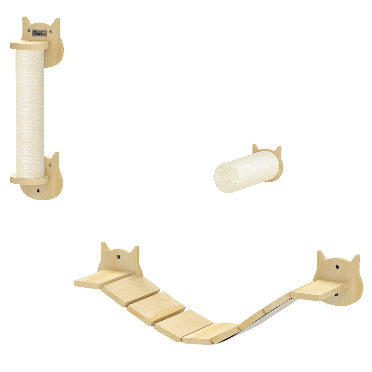 Cat Climbing Wall Set – 3-delad Furu Furniture