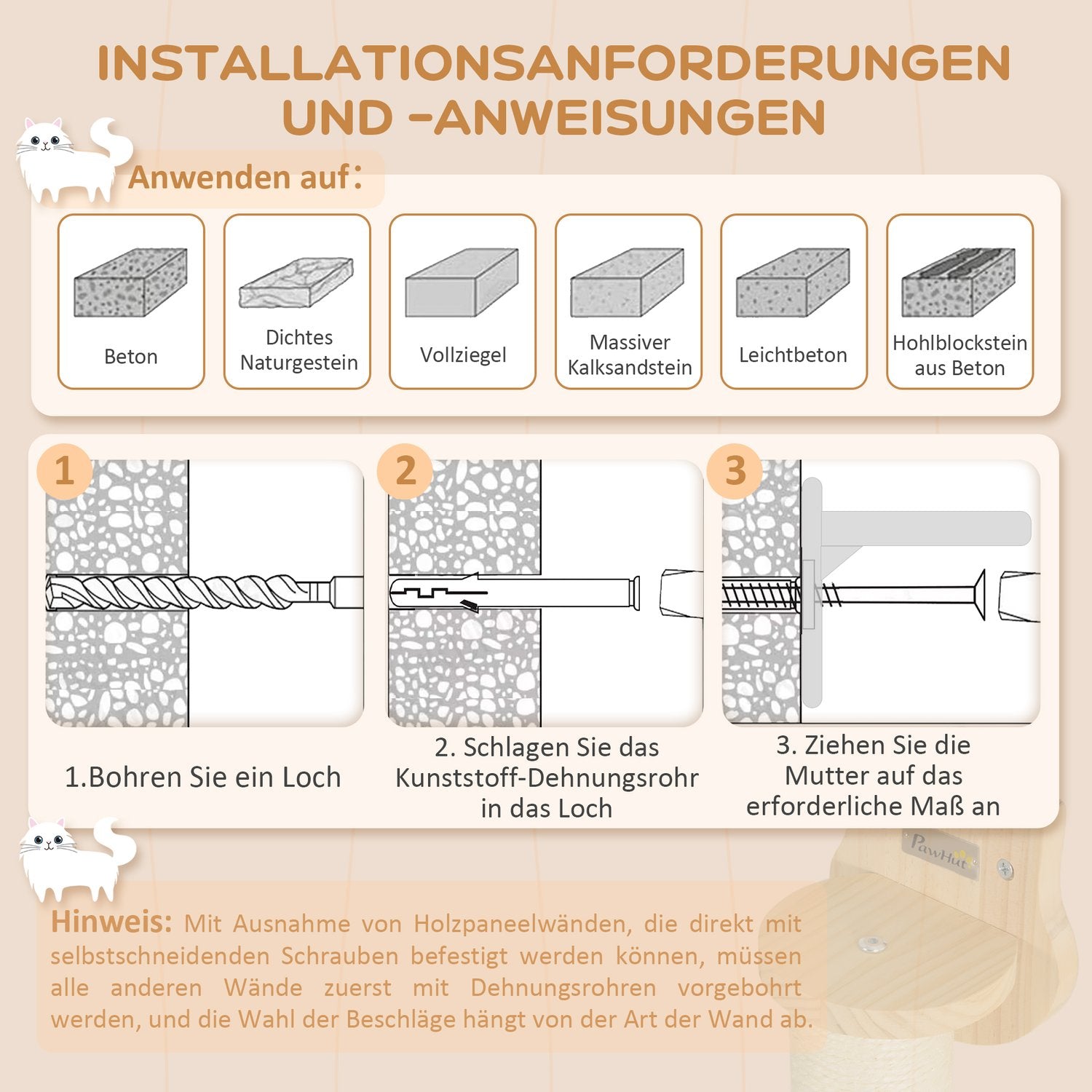 Cat Climbing Wall Set – 3-delad Furu Furniture