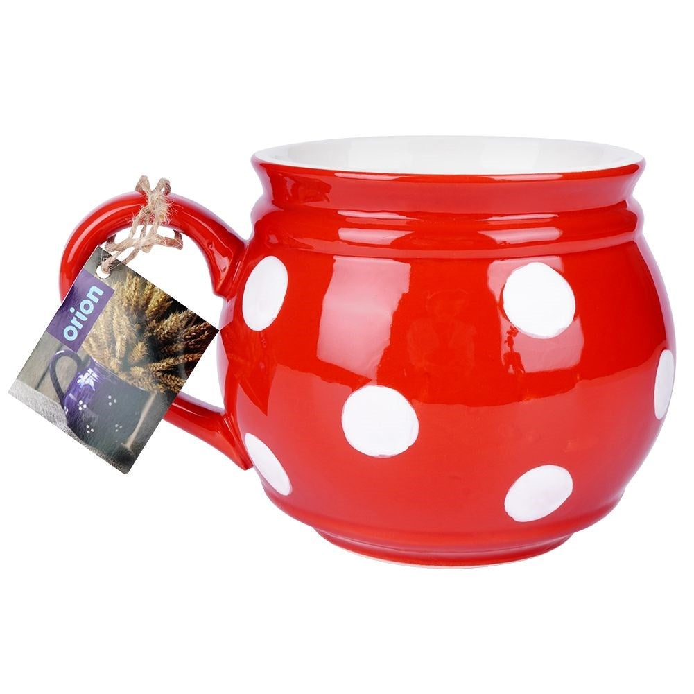 Keramikmugg för kaffe och te med bekvämt handtag
