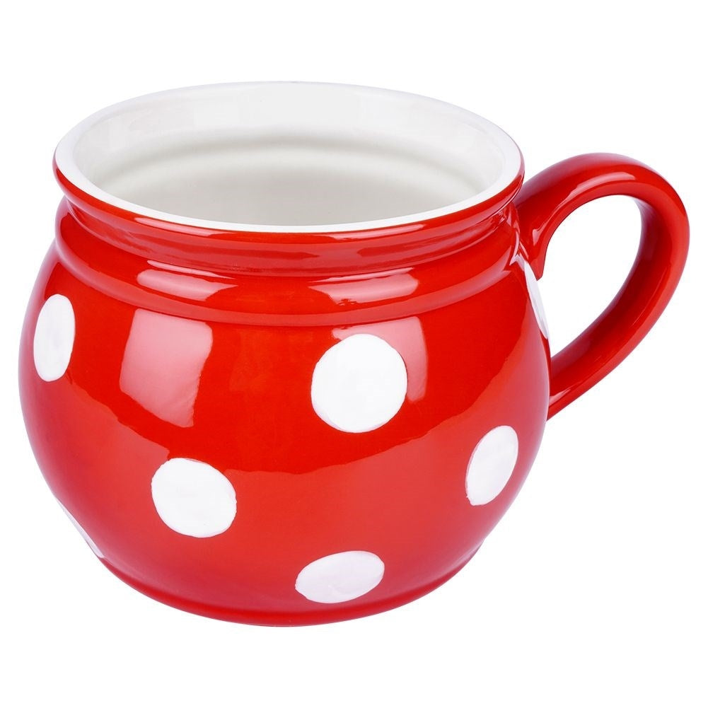 Keramikmugg för kaffe och te med bekvämt handtag