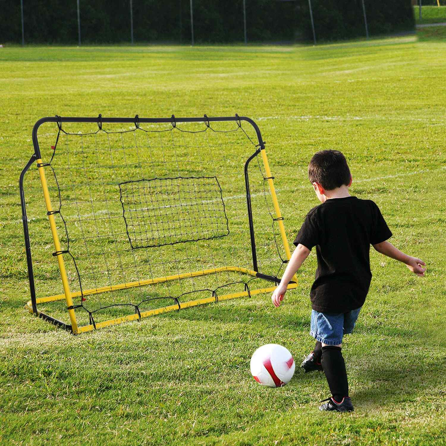 Football Rebound Wall Net – Multi-Sport, hållbart, 184x63x123 cm