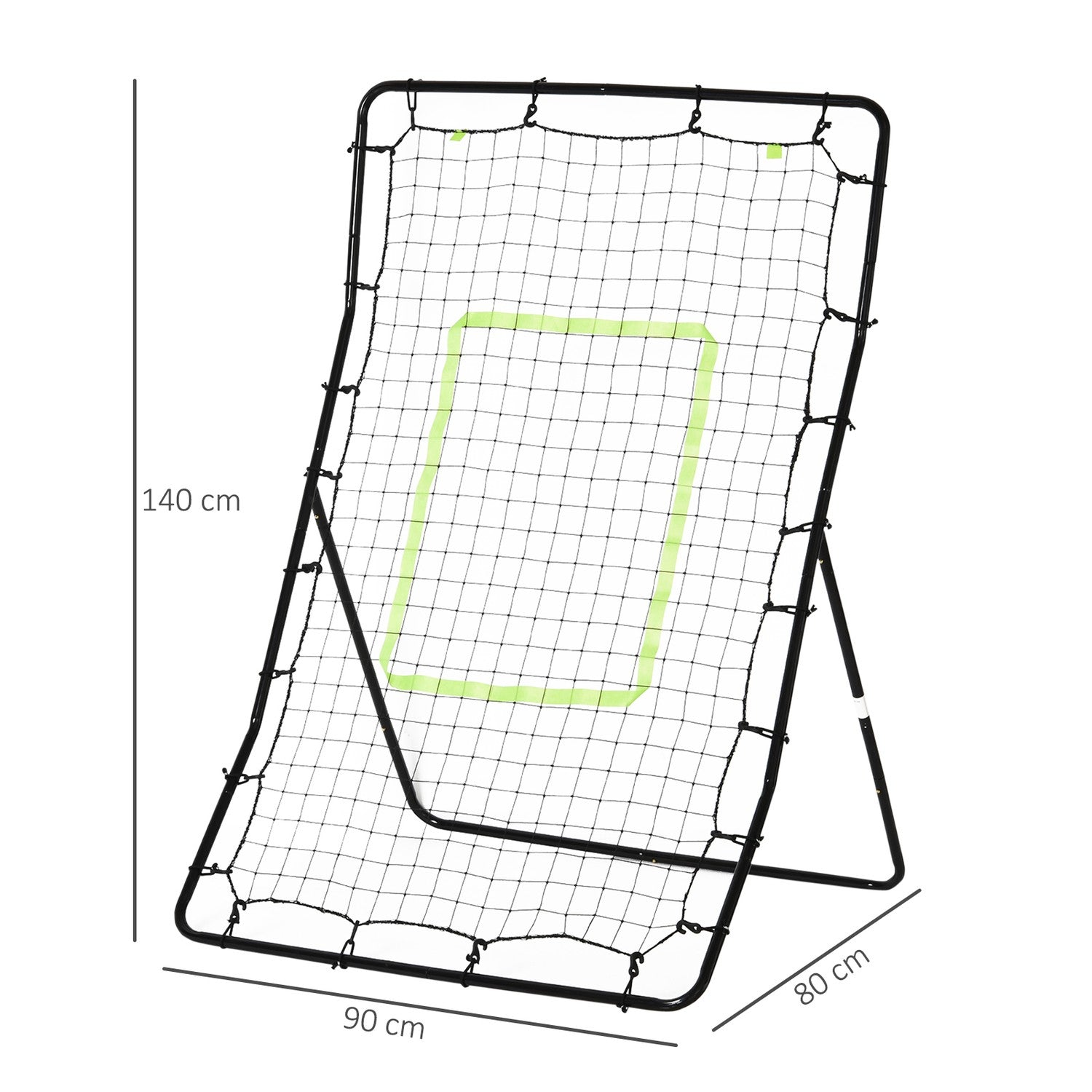 Football Rebound Wall – Stål & PE, 75x126cm träningshjälp