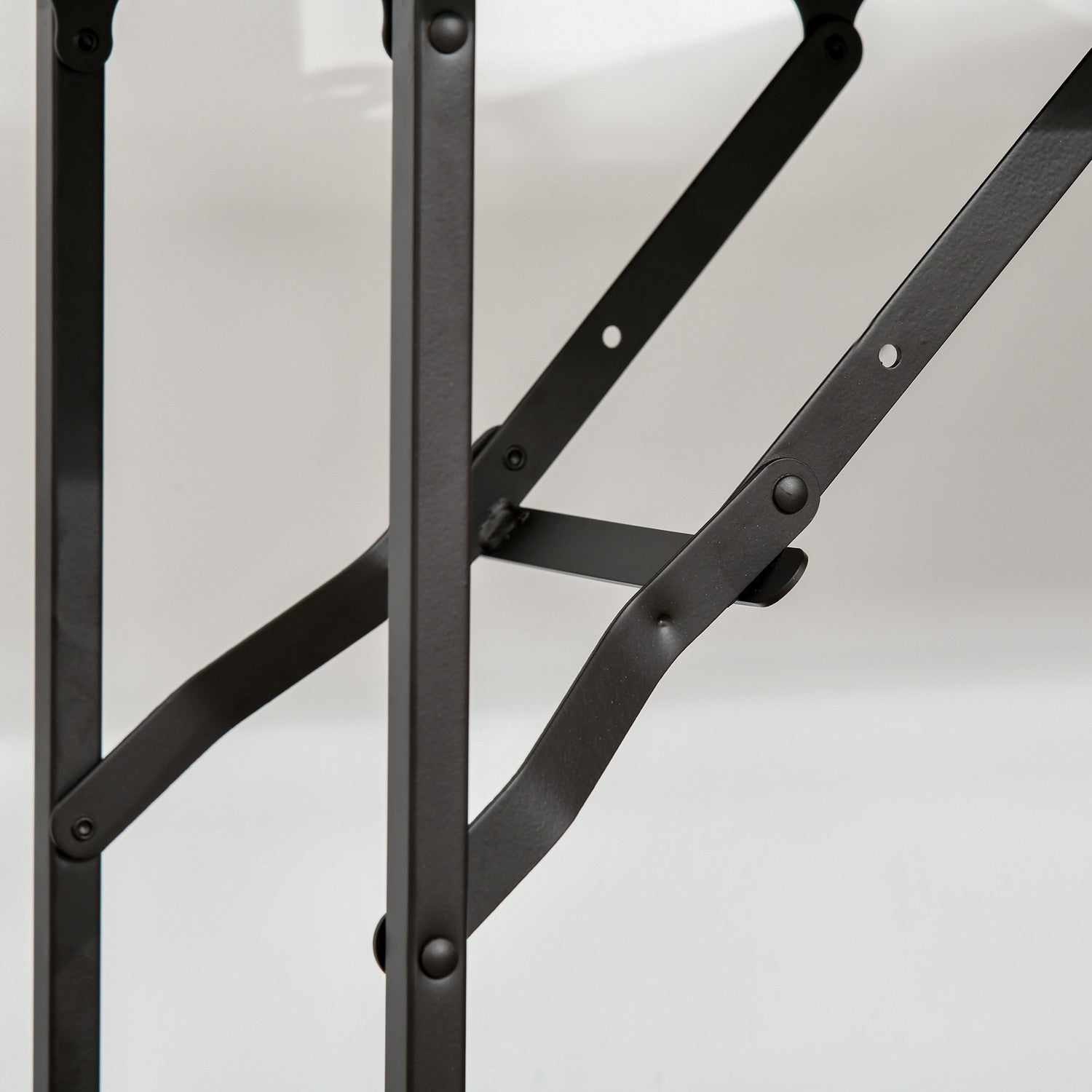 Köksvagn med hopfällbart bord, 2 brickor, hjul