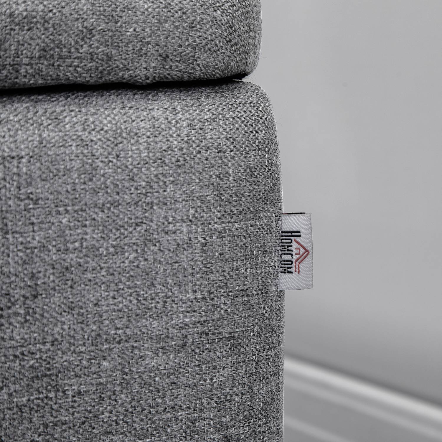 Klädd förvaringsbänk – 150 kg kapacitet, stålben