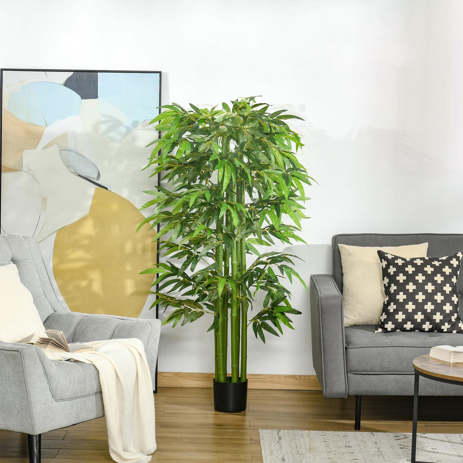 Konstgjord bambuväxt, 160 Cm, hem & kontorsinredning