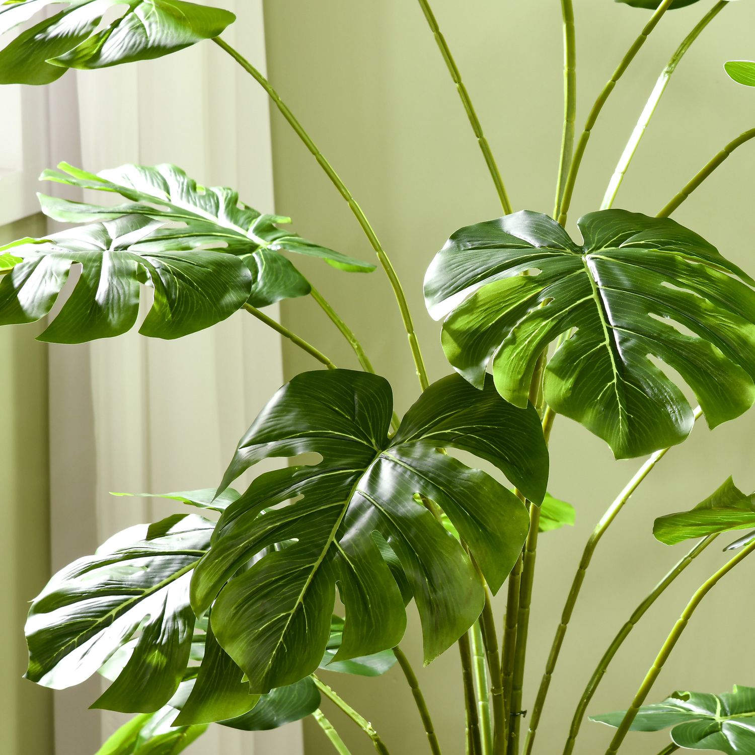 Artificiell Monstera Deliciosa, 180 cm, växtdekor inomhus