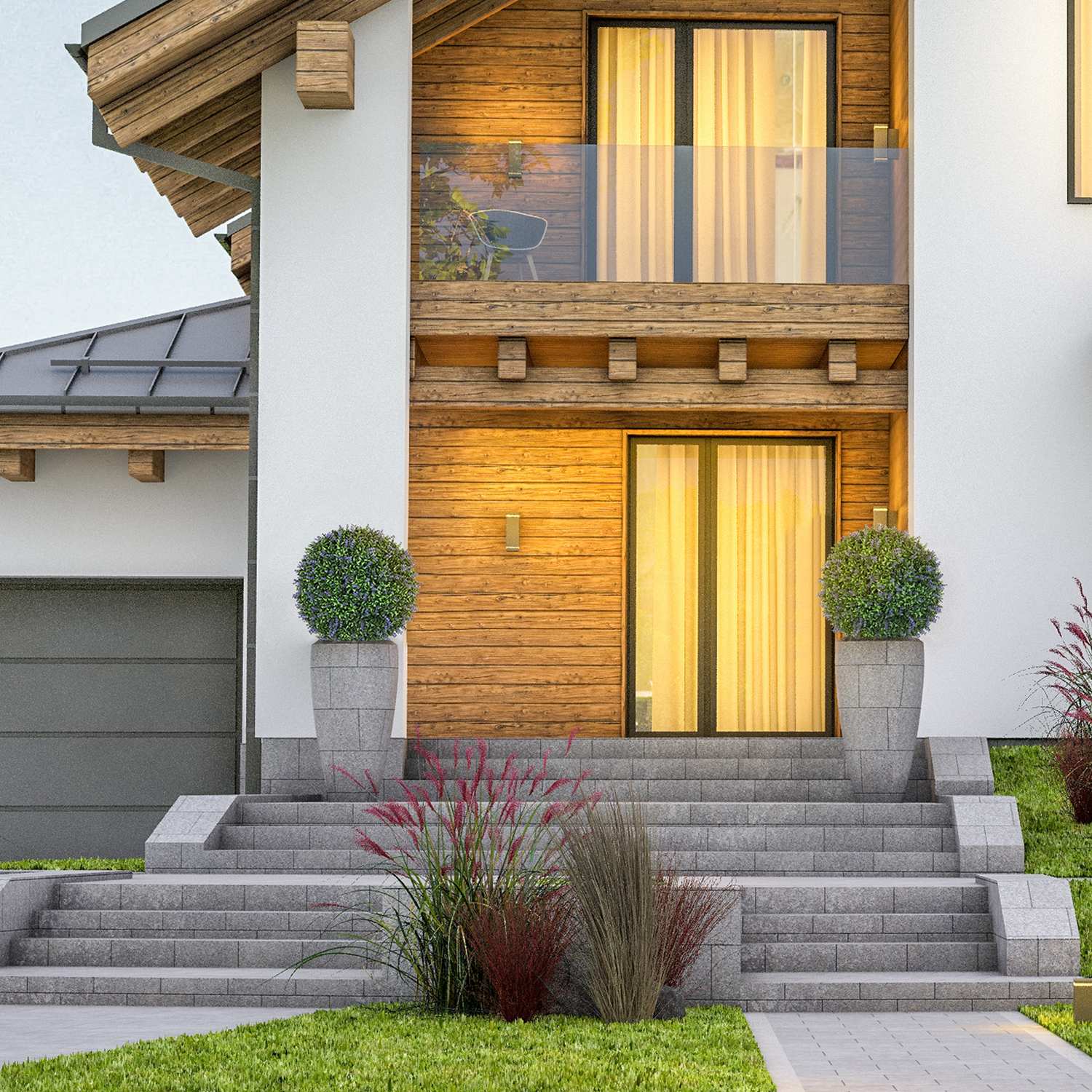 Konstgjord lavendel: 42 cm bollformad växt för hem och kontor