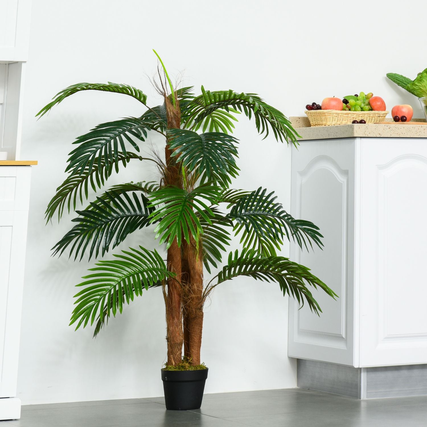 Konstgjord palm 120 cm – naturtrogen inomhus-/utomhusväxt