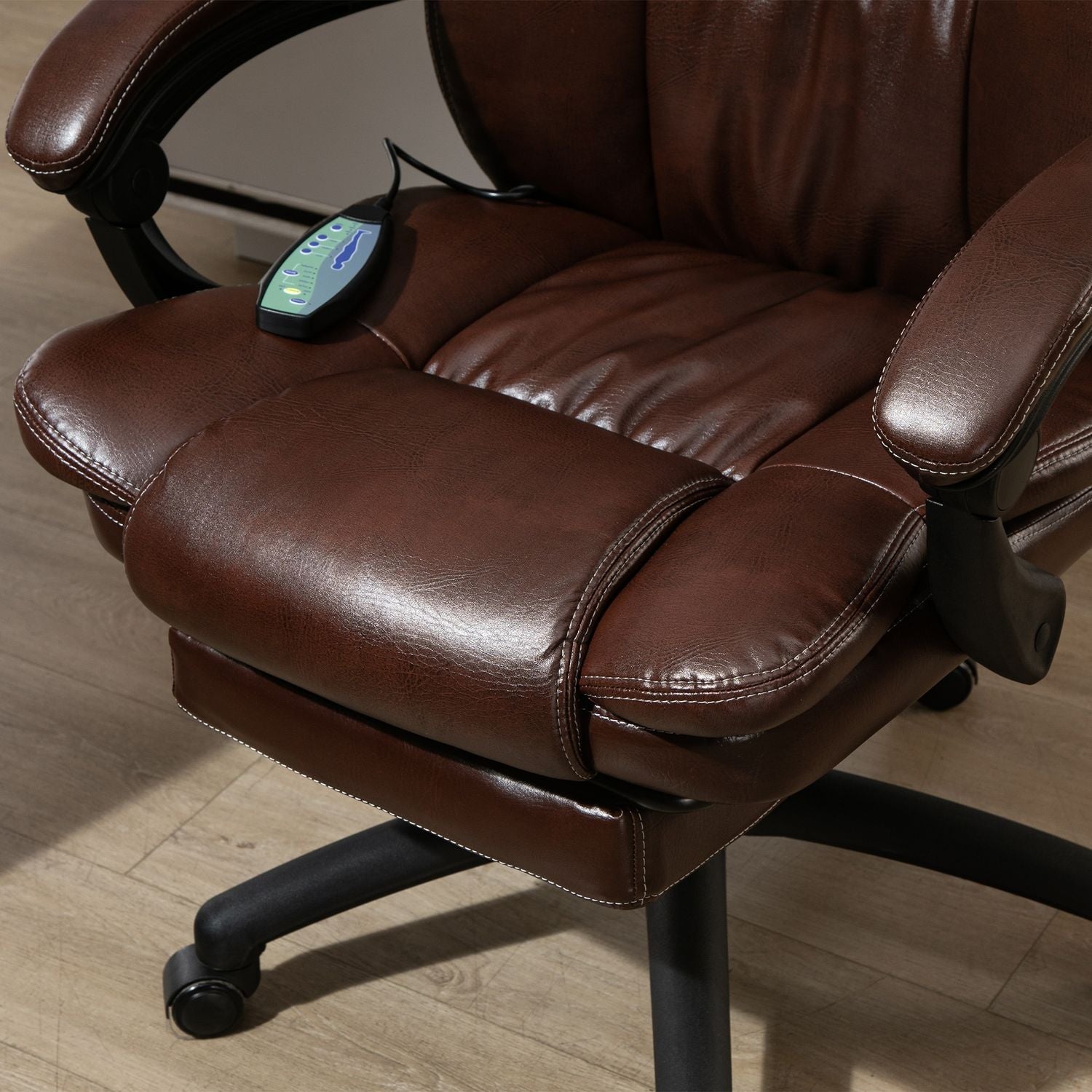 Ergonomisk kontorsstol, lutande konstläder