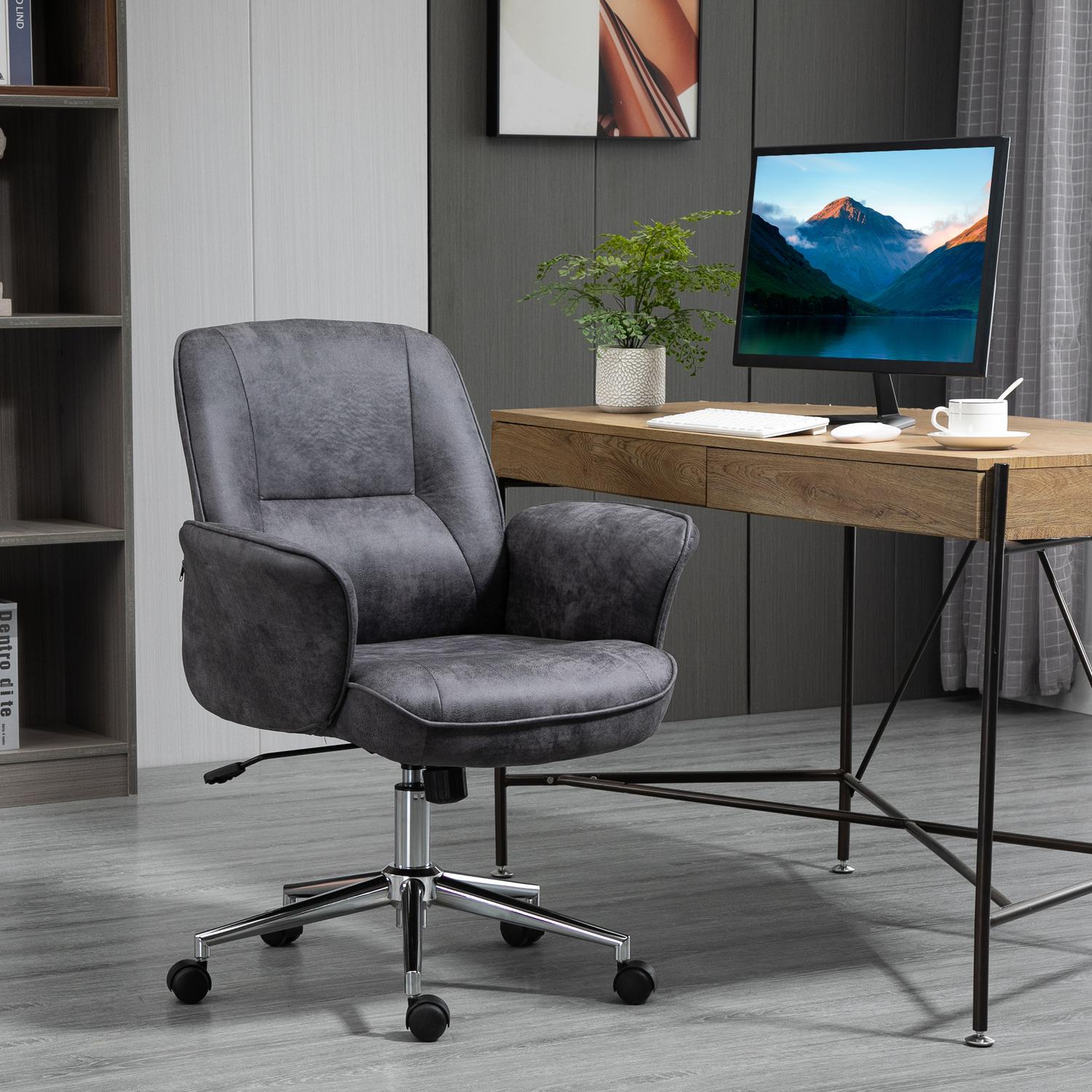 Ergonomisk kontorsstol, höjdjusterbar, 120 kg lastkapacitet